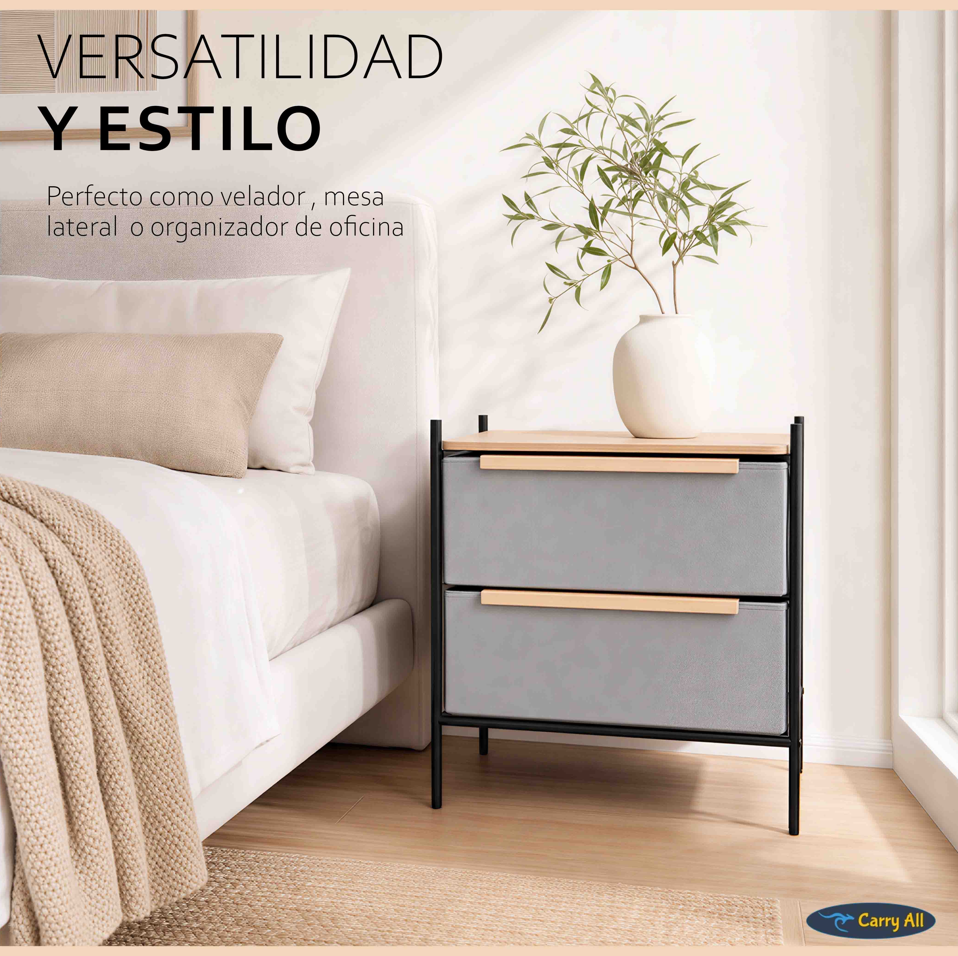 Velador Cajonera Carry All  Línea Minimalist -5
