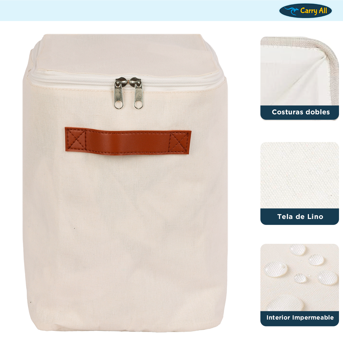 Bolsa Organizadora Plegable Carry All De Lino S-3