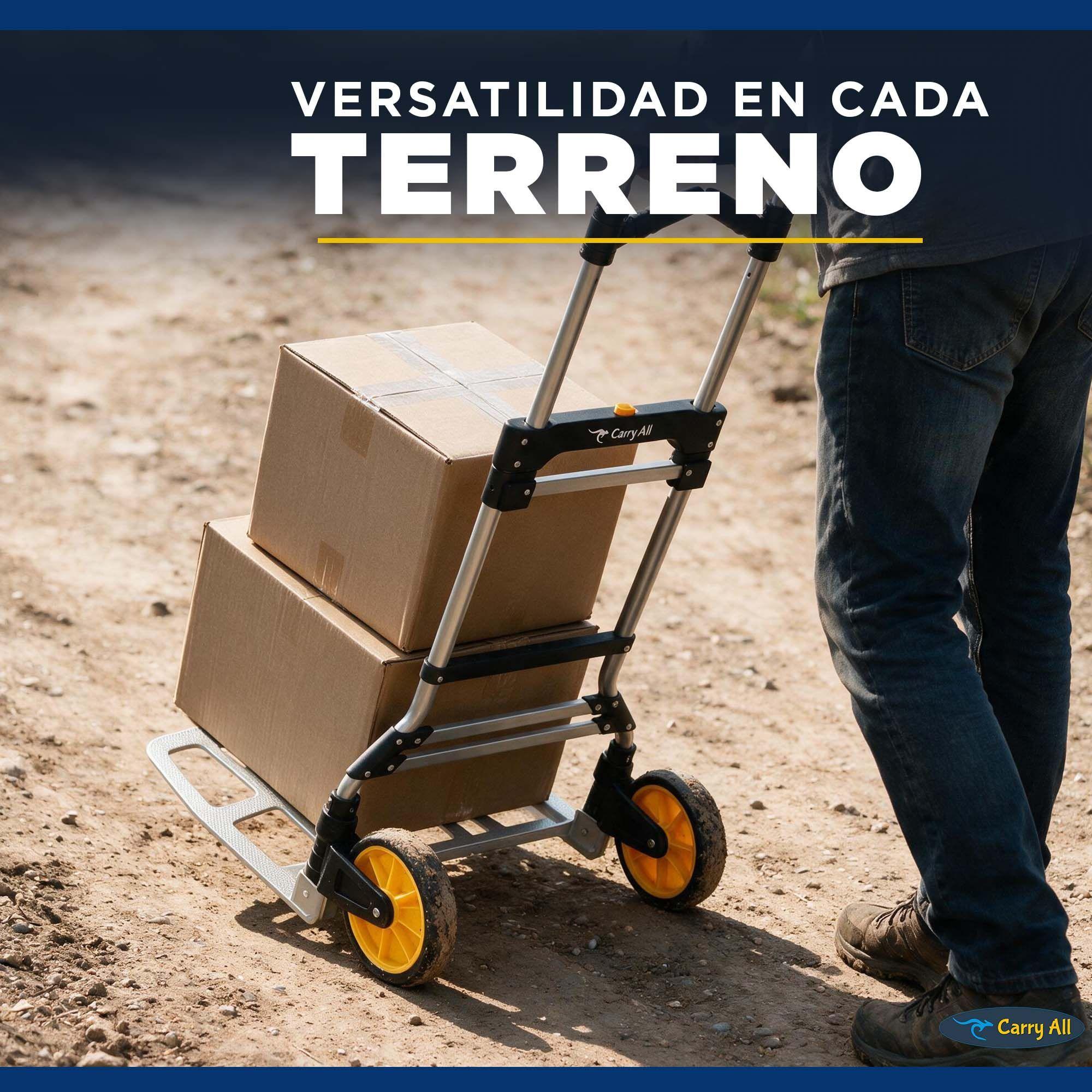Carro de Carga Plegable Tipo Yegua 150 Kilos Cuerda Rodamientos-7