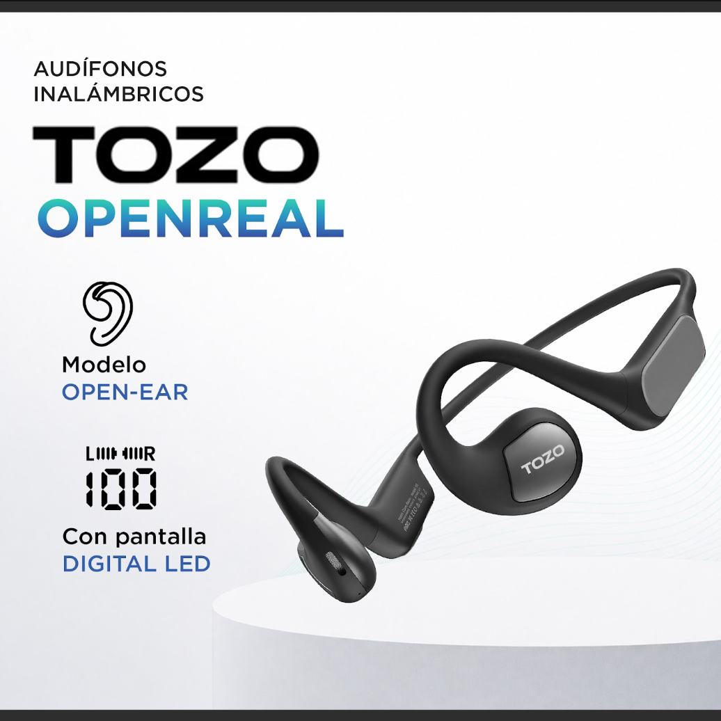 Audífonos Open Ear TOZO OpenReal Deportivos 5.3 16H Bluetooth-1