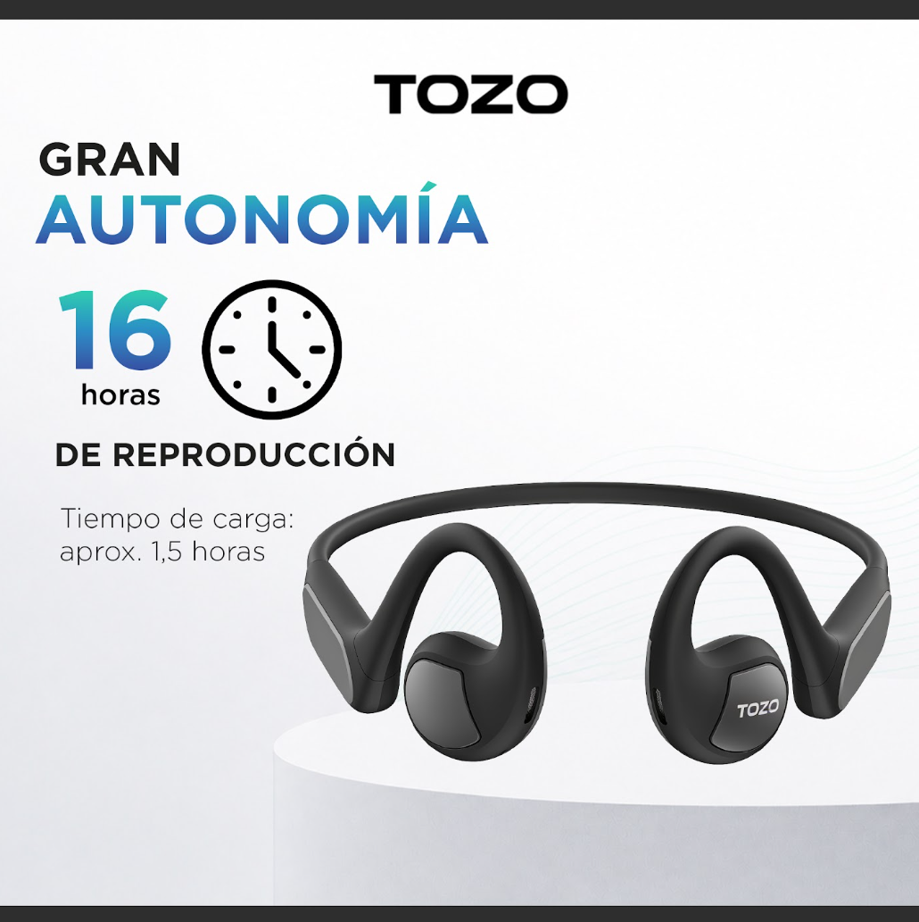 Audífonos Open Ear TOZO OpenReal Deportivos 5.3 16H Bluetooth-3