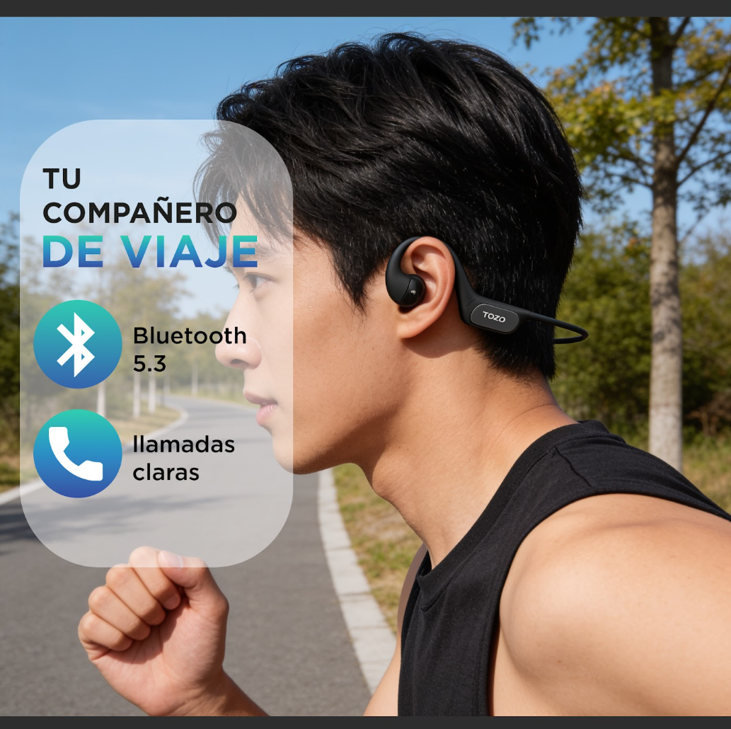 Audífonos Open Ear TOZO OpenReal Deportivos 5.3 16H Bluetooth-6