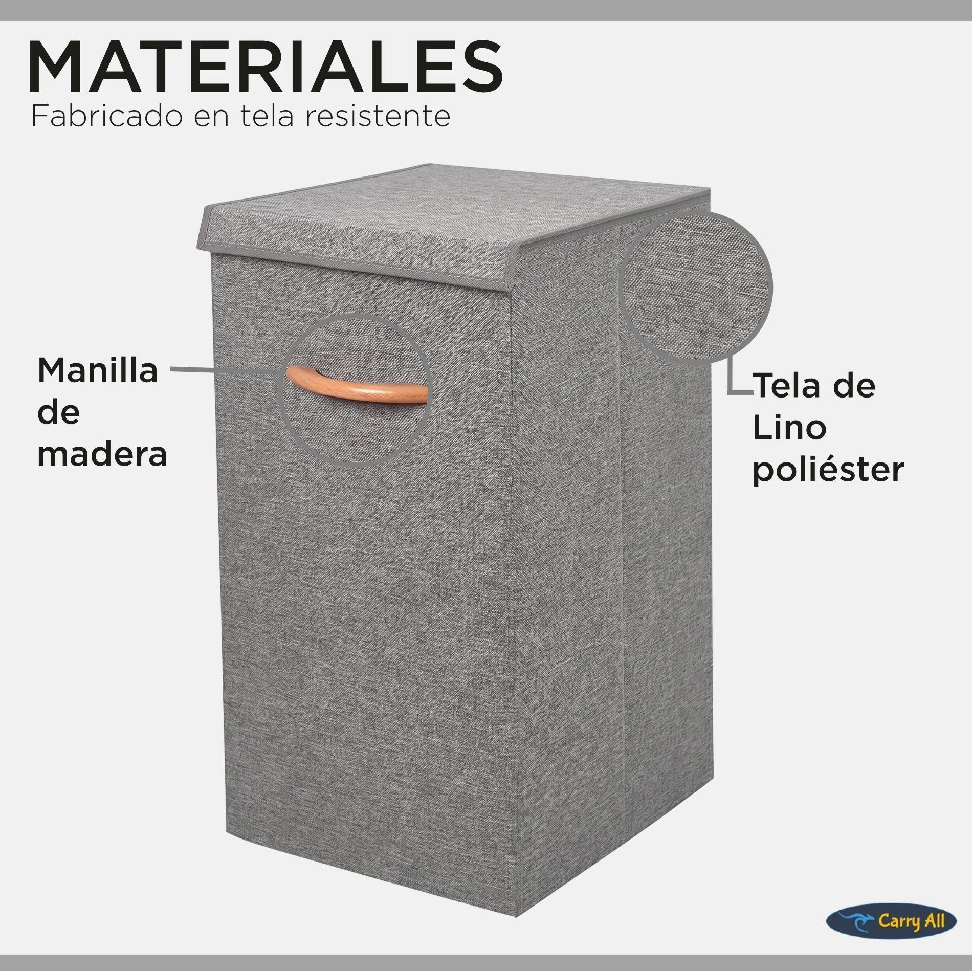 Cesta Canasto Ropa Carry All 78 Litros Plegable Con Tapa-2