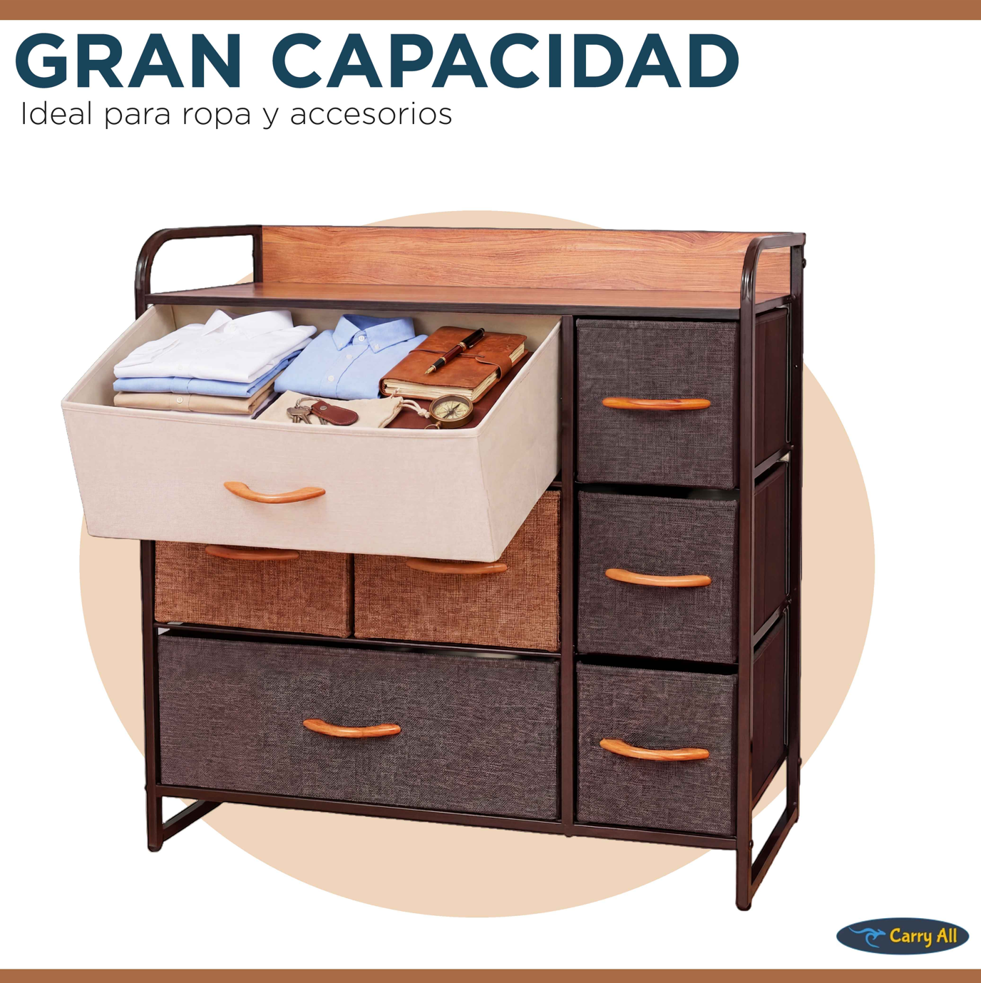 Mueble Cajonera Comoda 7 Cajones Carry All Linea Four Seasons-4