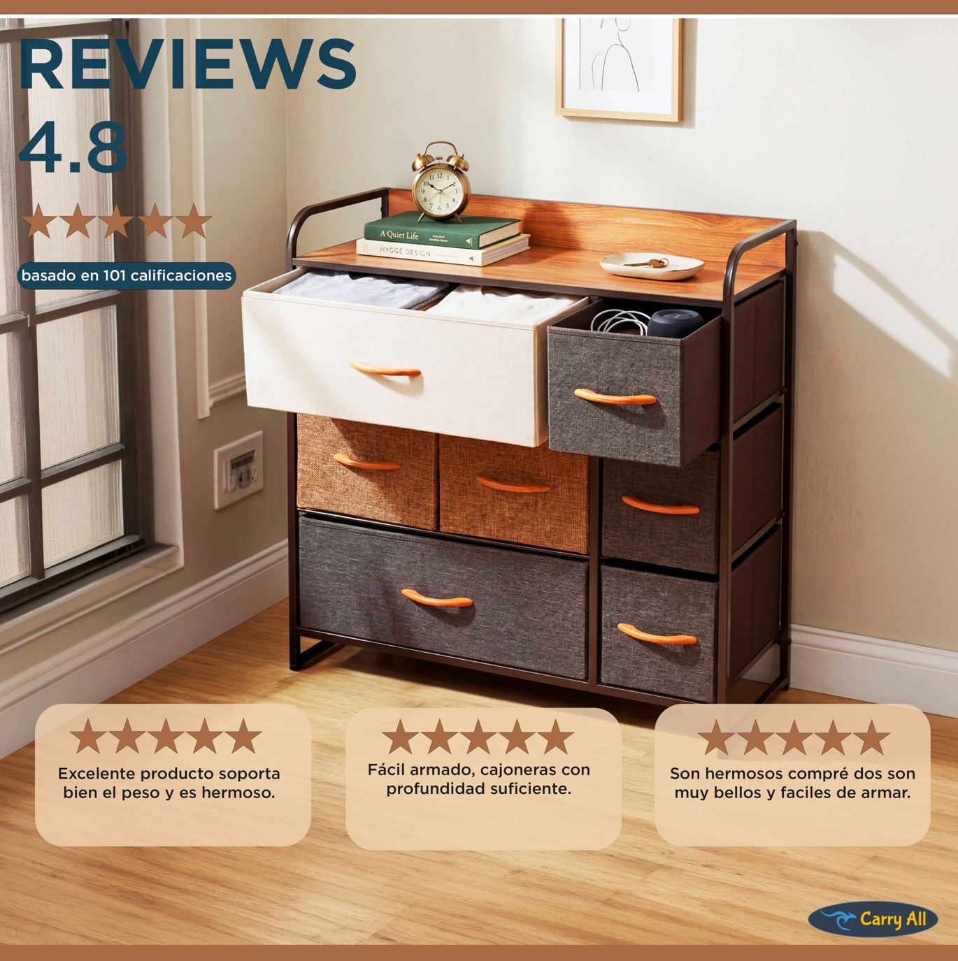 Mueble Cajonera Comoda 7 Cajones Carry All Linea Four Seasons-7