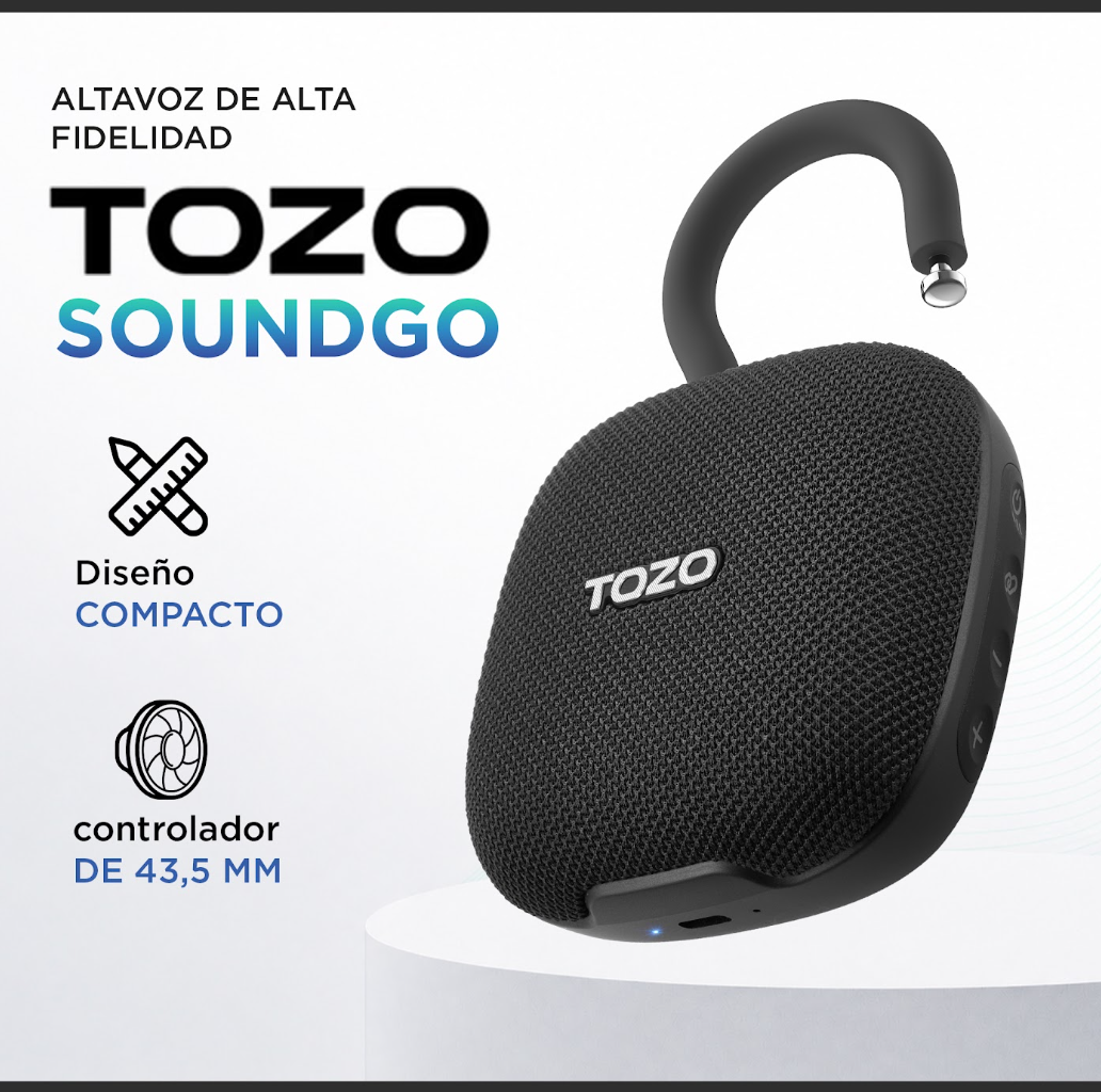 Parlante Portátil Bluetooth TOZO SoundGo 10W IPX8 32H Bluetooth-2