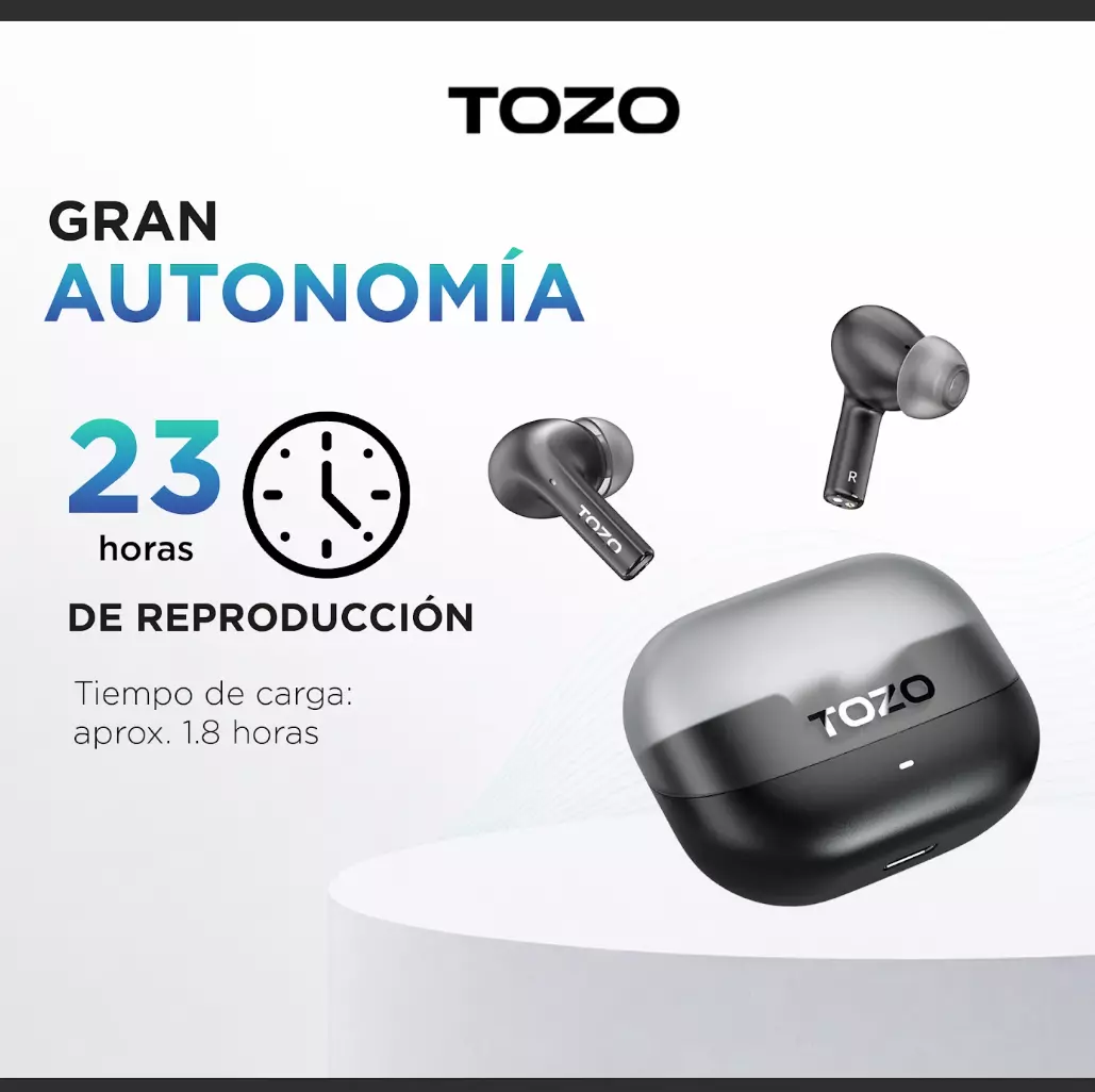 Audífonos Inalámbricos  In Ear TOZO Agile Nova TWS 5.3 30H Bluetooth-2