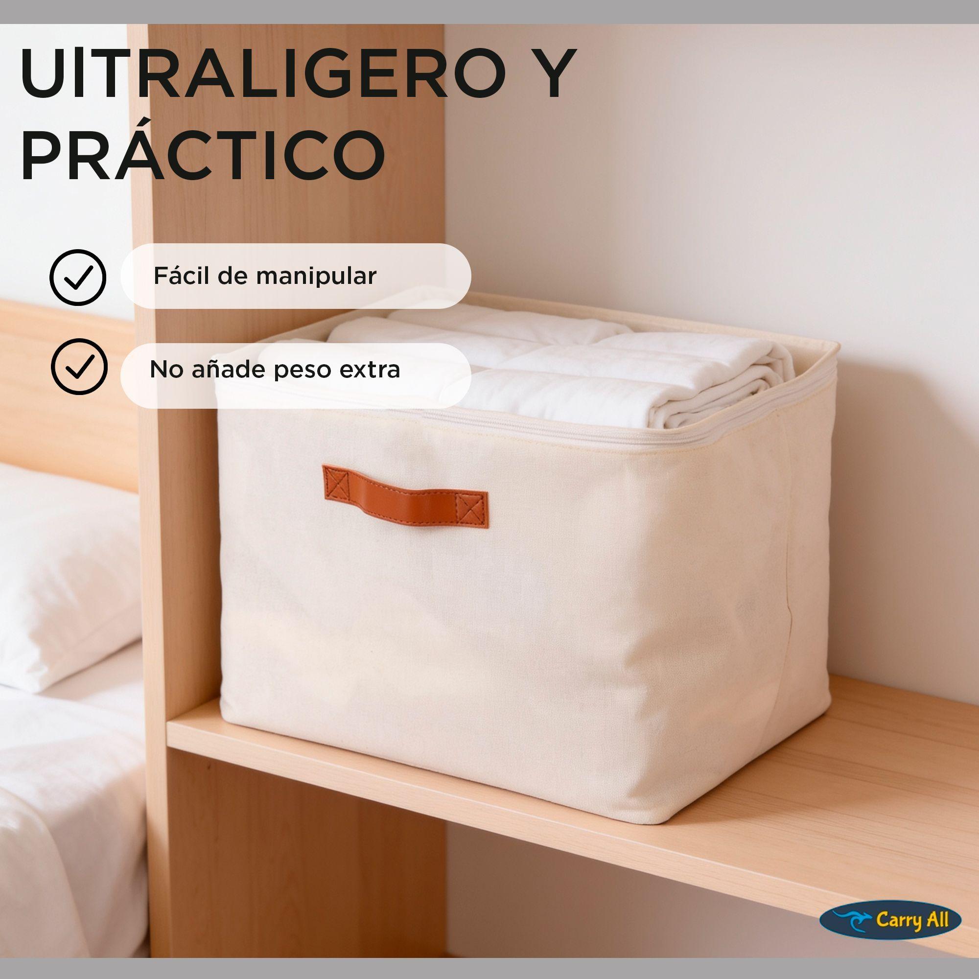 Pack 4 Bolsas Organizadoras Plegables Carry All De Lino M-6