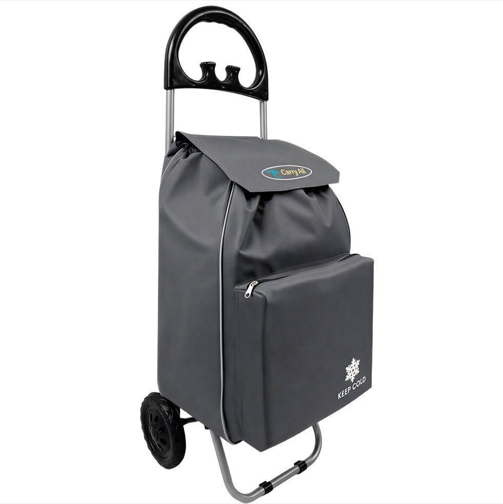 Carrito De Compras Plegable Carry All Glasgow 47 Litros Gris-0