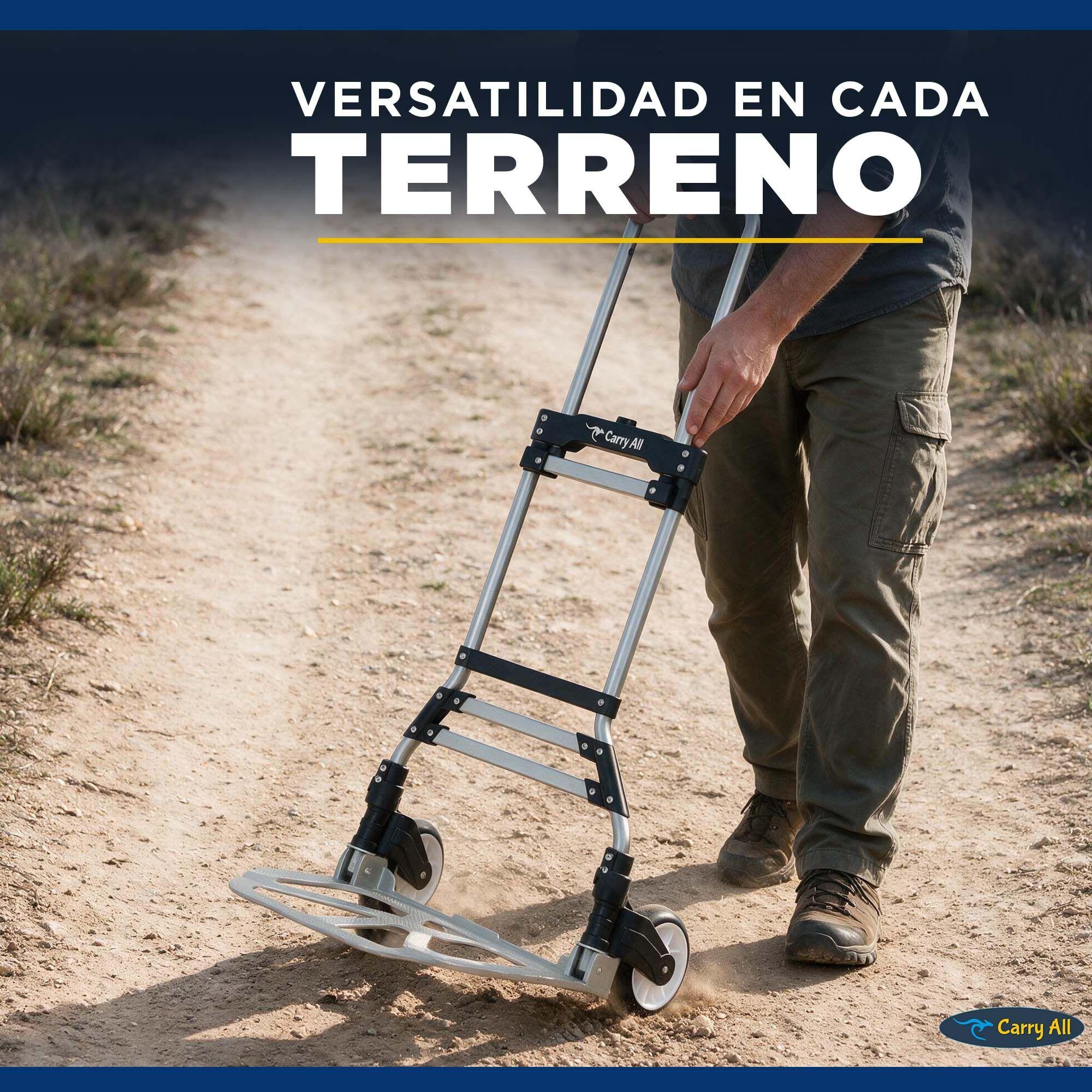 Carro de Carga Plegable Tipo Yegua 80 Kilos Cuerda Rodamientos-7