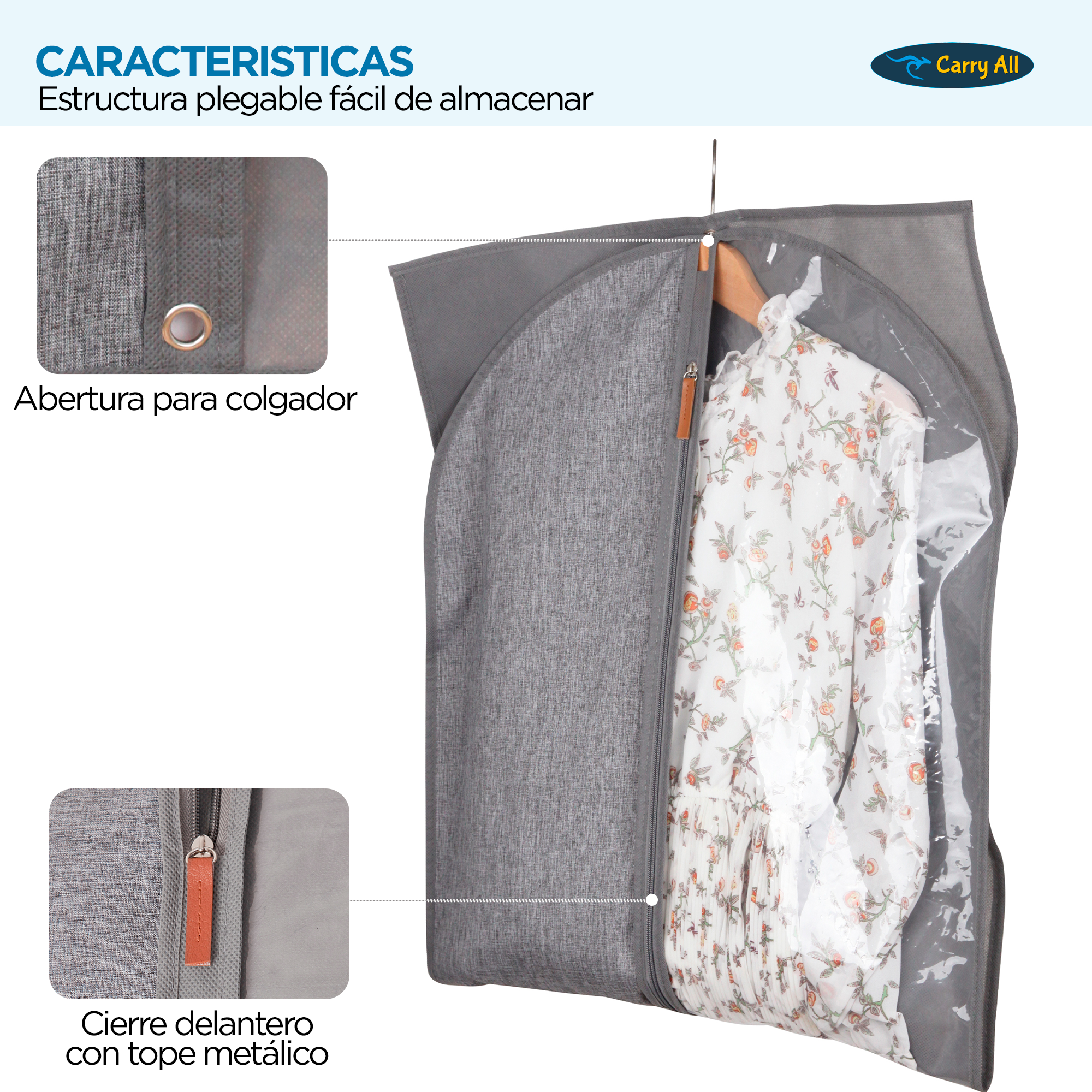 Cubre Traje Funda Ropa Vestidos Carry All® Dress Bag -2