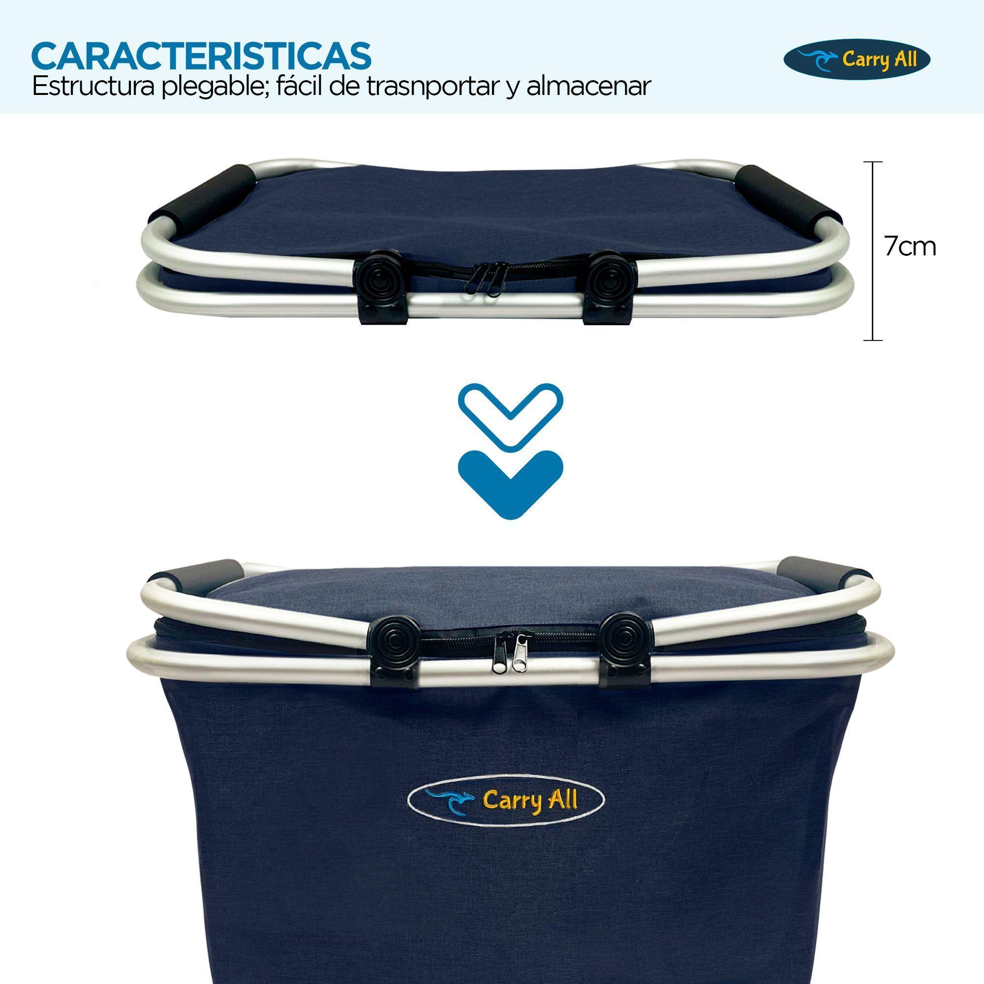 Canasto Cesta Plegable 27 Litros Carry All® -3