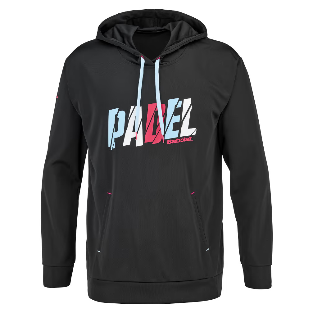PADEL HOOD SWEAT MEN / Black/Black-0
