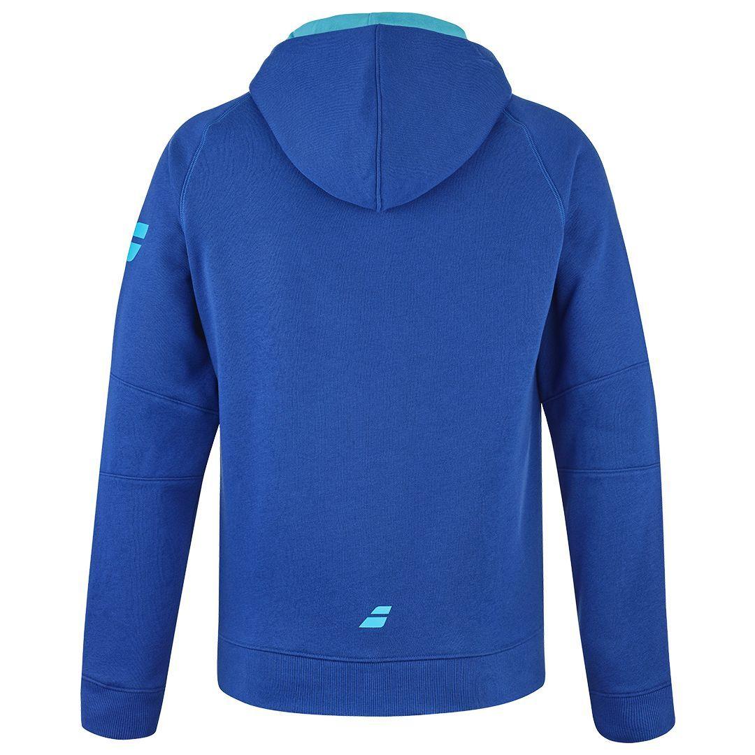 POLERON DE PADEL BABOLAT EXERCISE HOOD HOMBRE - AZUL-3