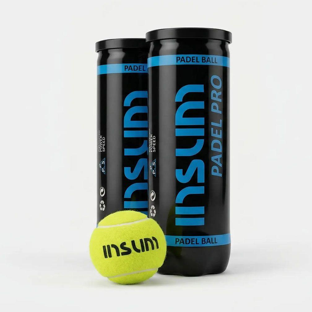 TOP SALE 2 TARROS PELOTAS PADEL INSUM PRO - 3 UNIDADES POR TARRO-0