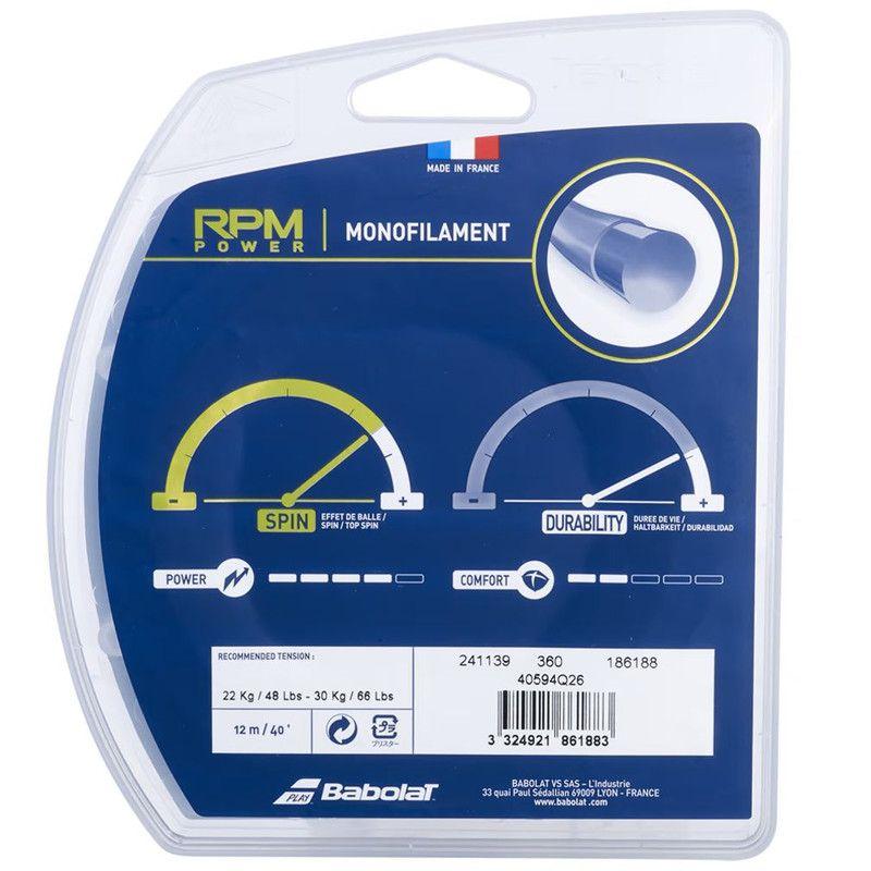 CUERDA TENIS BABOLAT RPM POWER 12 MTS - 1.30 (MARRÓN)-3