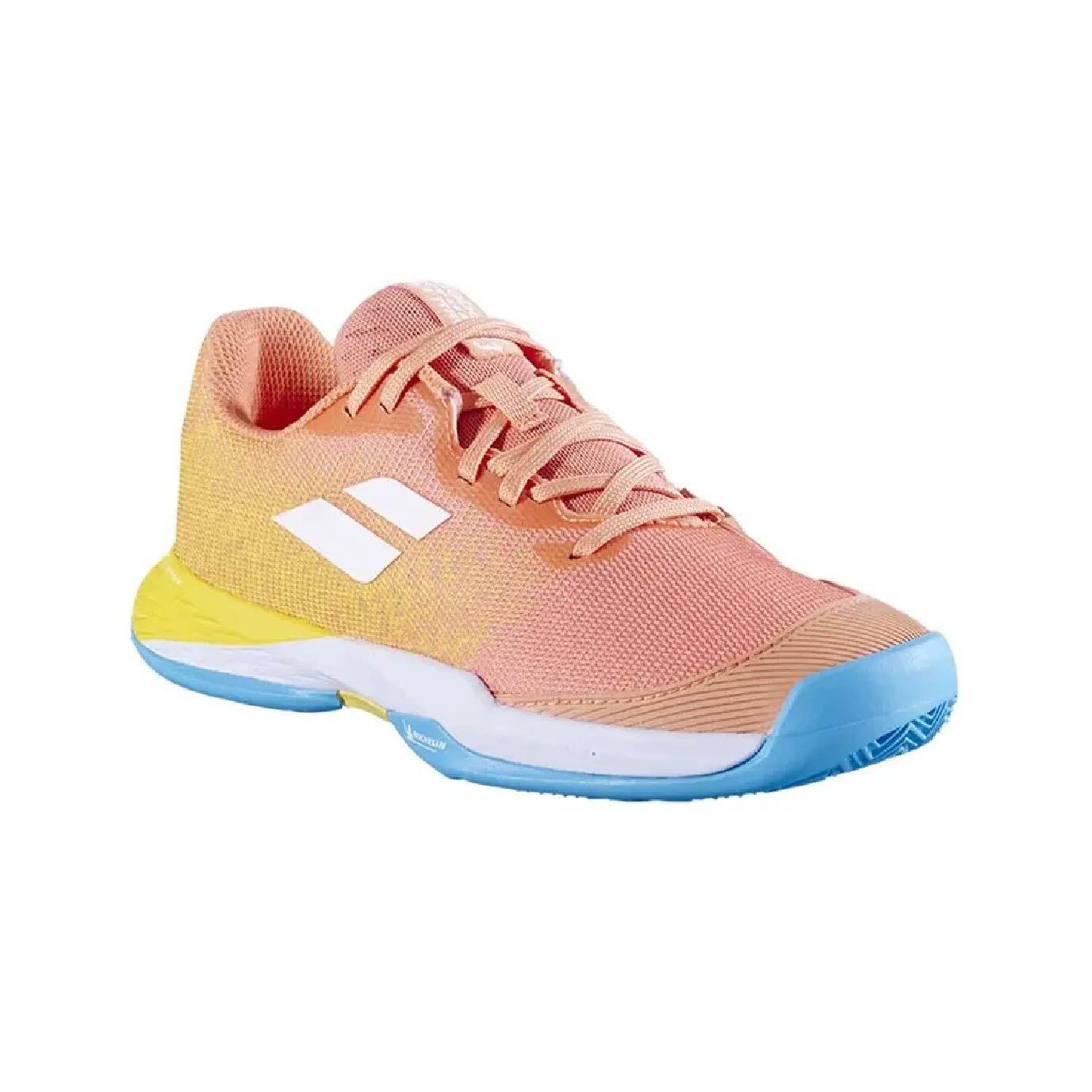 Zapatilla Tenis Babolat Jet Mach 3 Clay Junior Girl Coral Gold Fusion-2