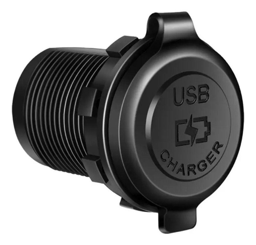 Cargador Doble Usb 18w Type C 30w Carga Rapida Luz Roja 12-24v-4