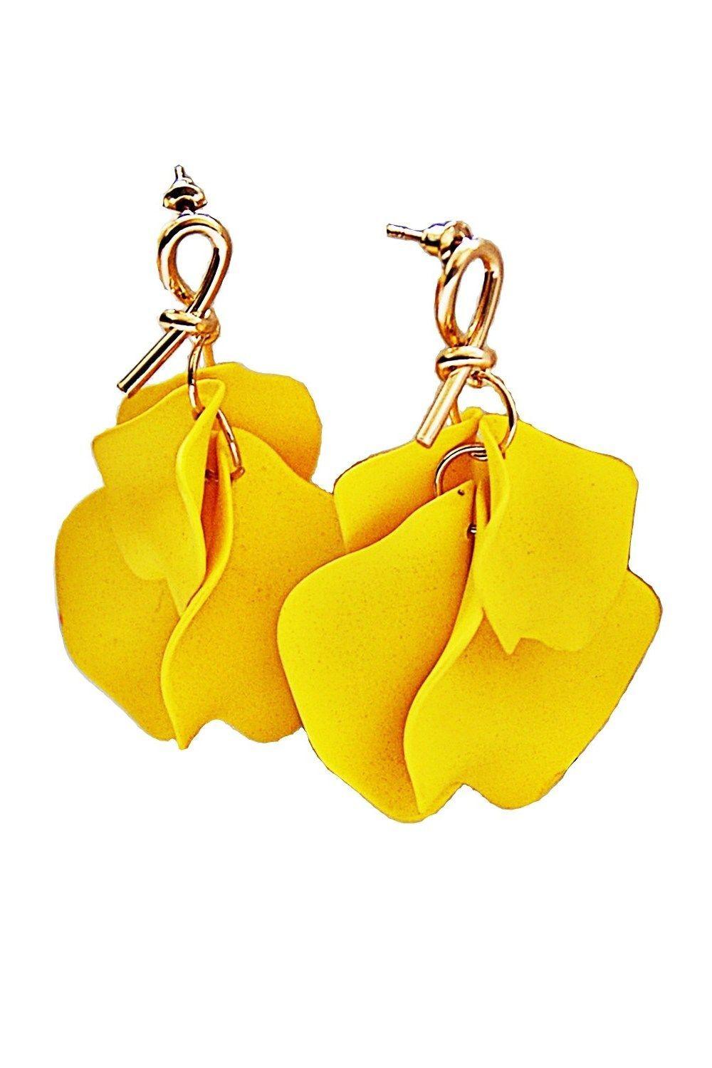 Aros Acero Raffaella Amarillo VivaFelicia-0