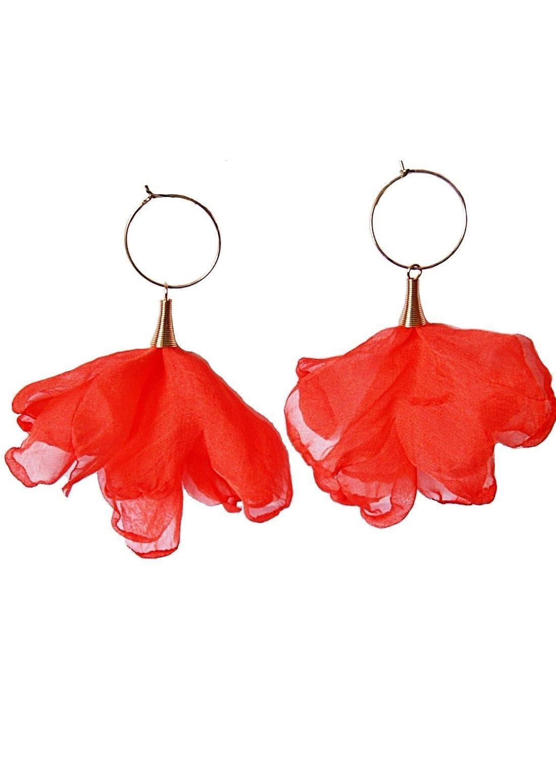 Aros Acero Cisne Naranjo Viva Felicia-2