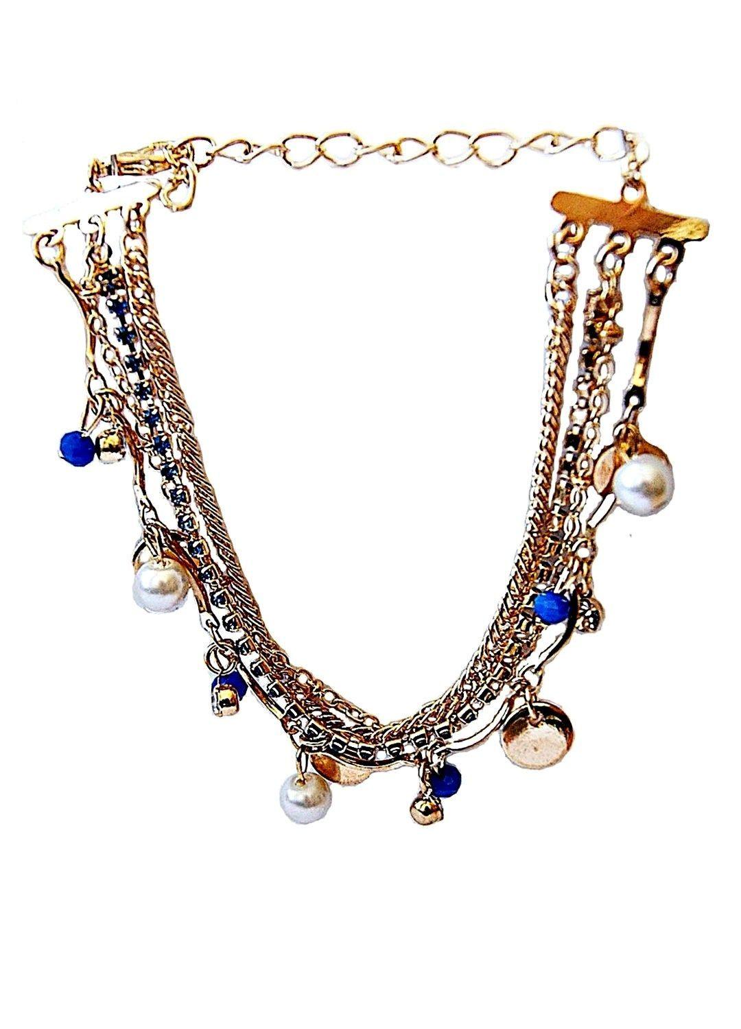 Pulsera Romance Azul Cobalto VivaFelicia-0