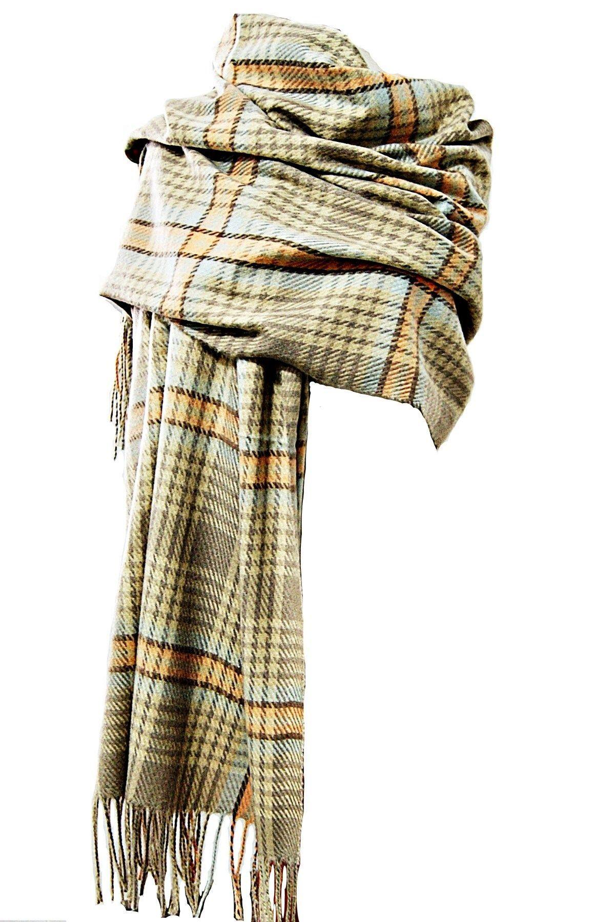 Bufanda Chal  Cashmere Highlands Beige VivaFelicia-0