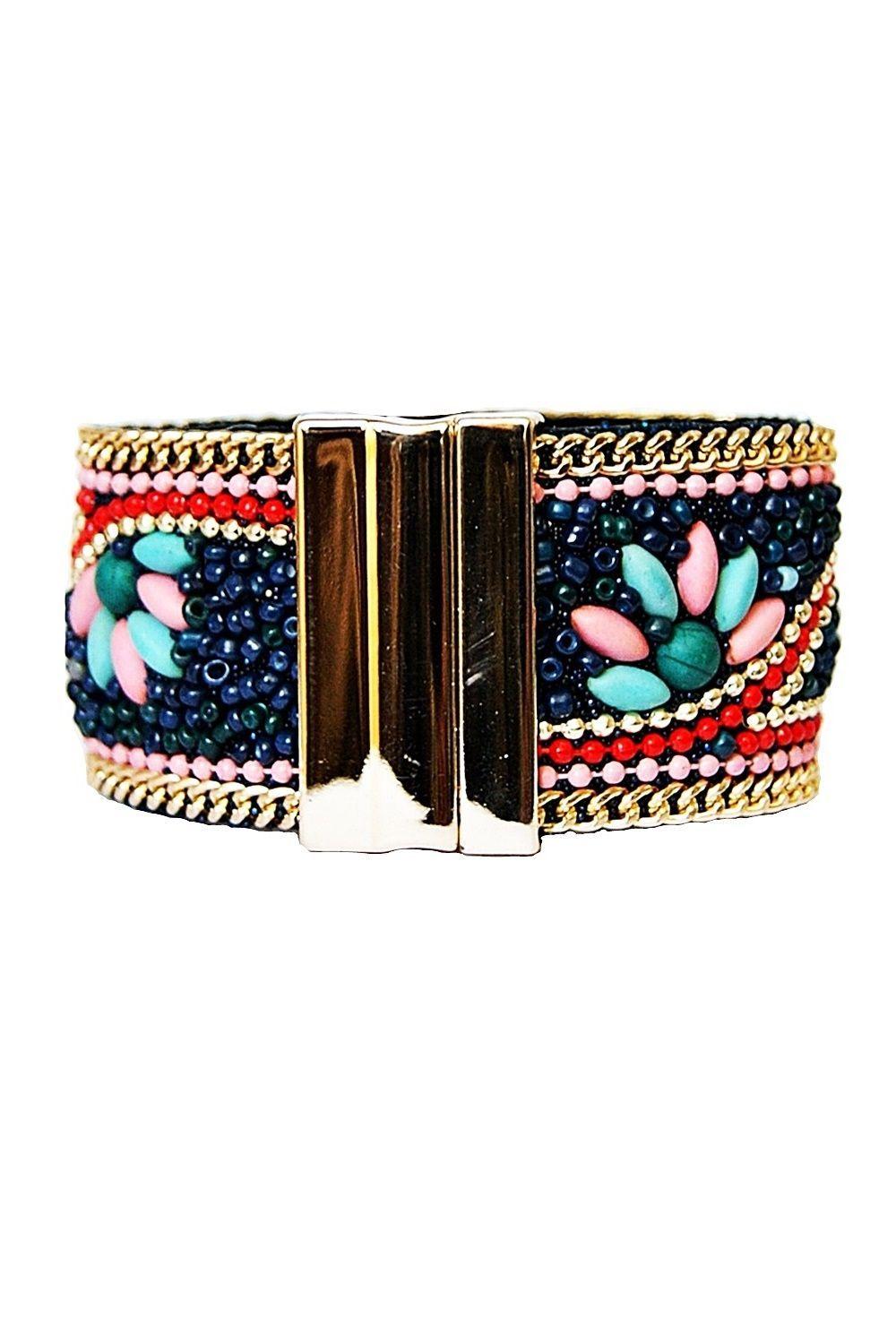 Pulsera Margaritas Azul Viva Felicia-1