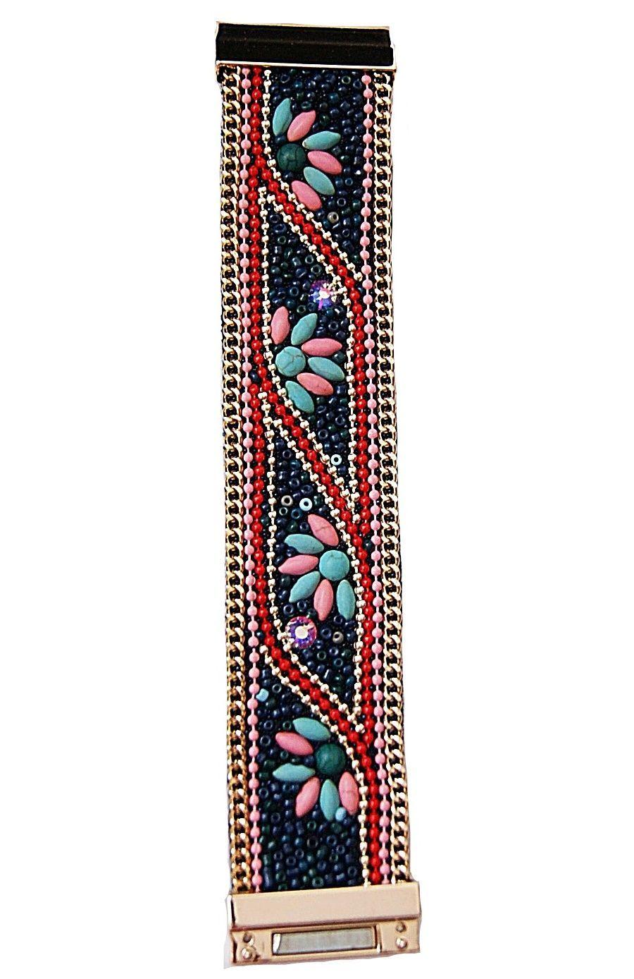 Pulsera Margaritas Azul Viva Felicia-3