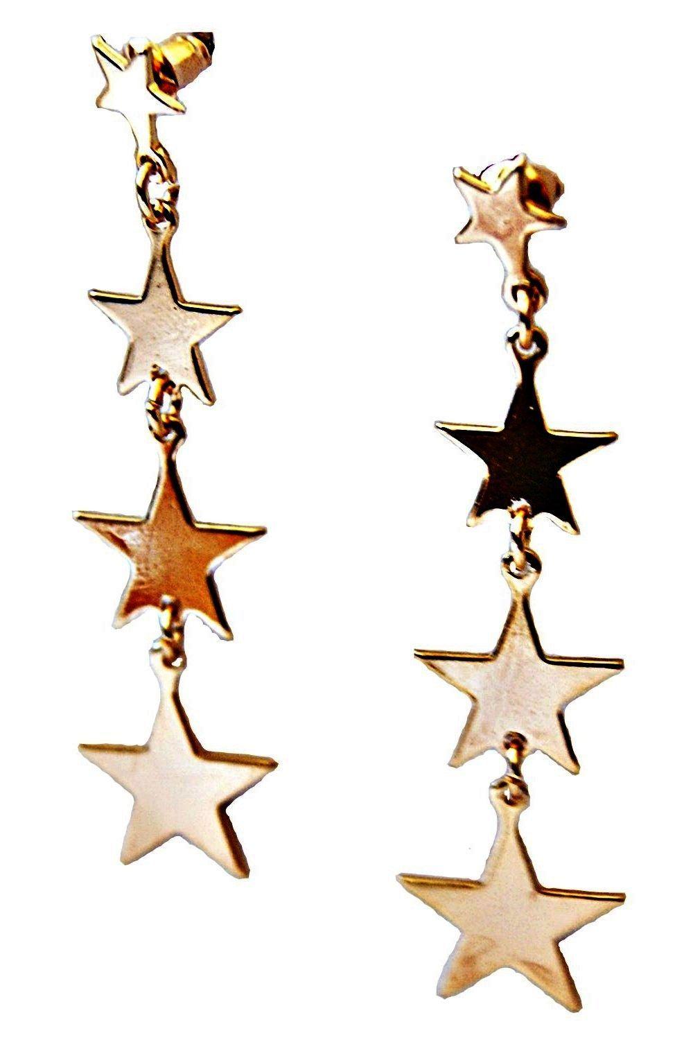 Aros Estrellitas Dorado VivaFelicia-0