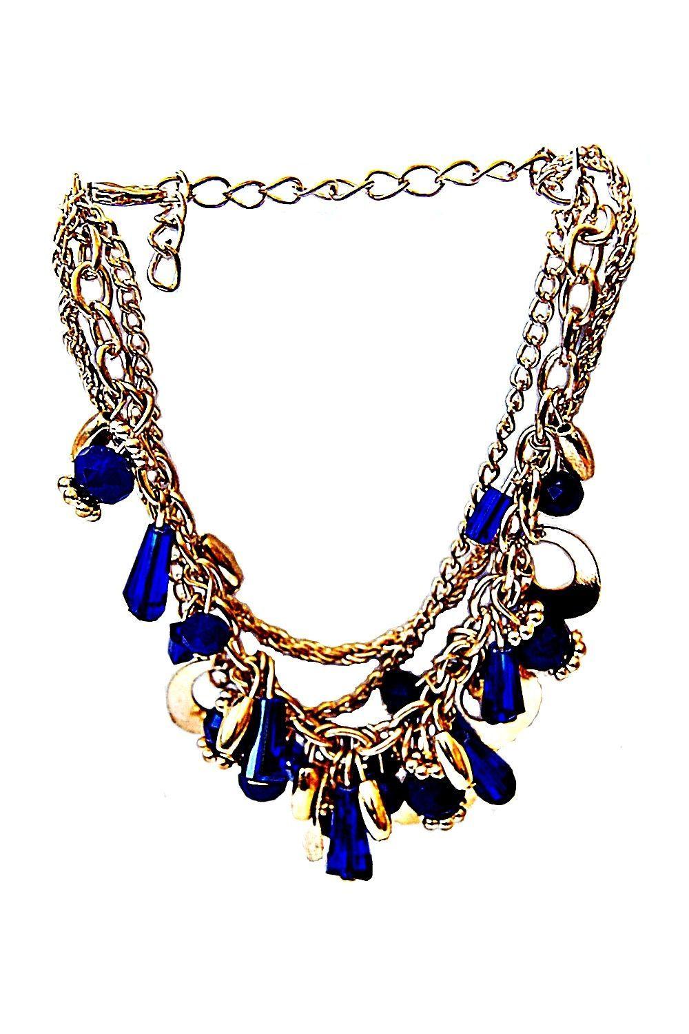 Pulsera Argollas Azul Cobalto VivaFelicia-0