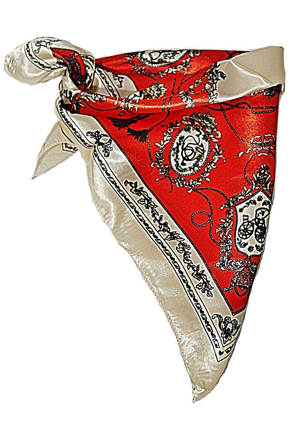 Pañuelo Bandana Borlas Coral VivaFelicia-0