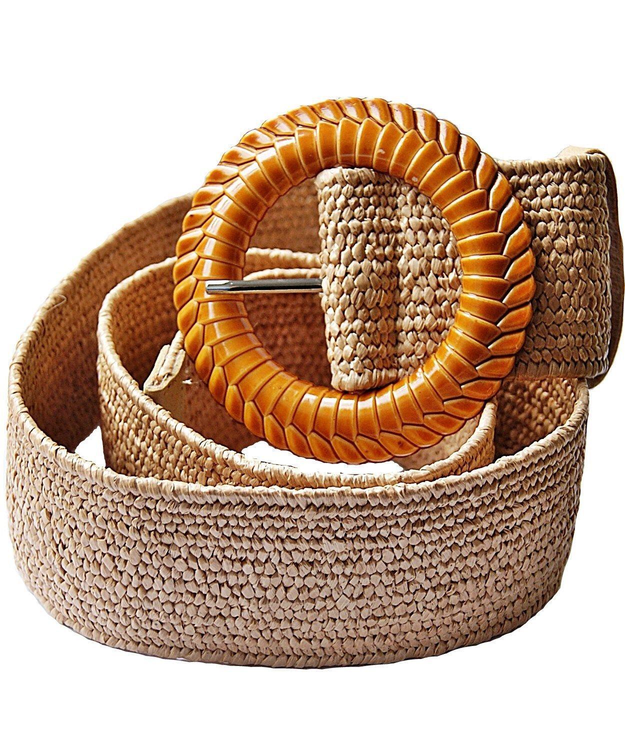 Cinturón Elásticado  Fibra Coco Beige VivaFelicia-0