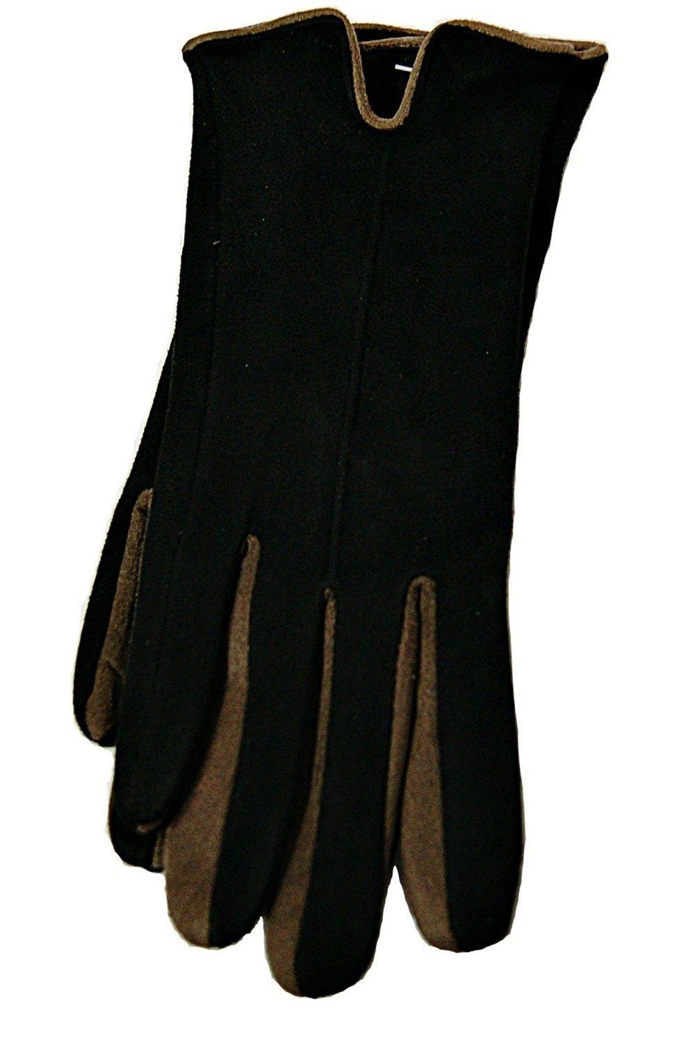 Guantes Microfibra Brigitte Negro VivaFelicia-0