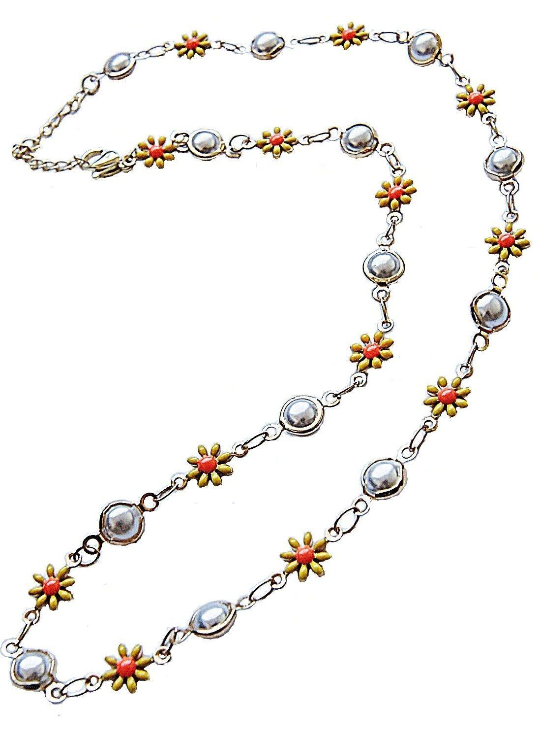 Collar Gargantilla Margaritas Amarillo VivaFelicia-0