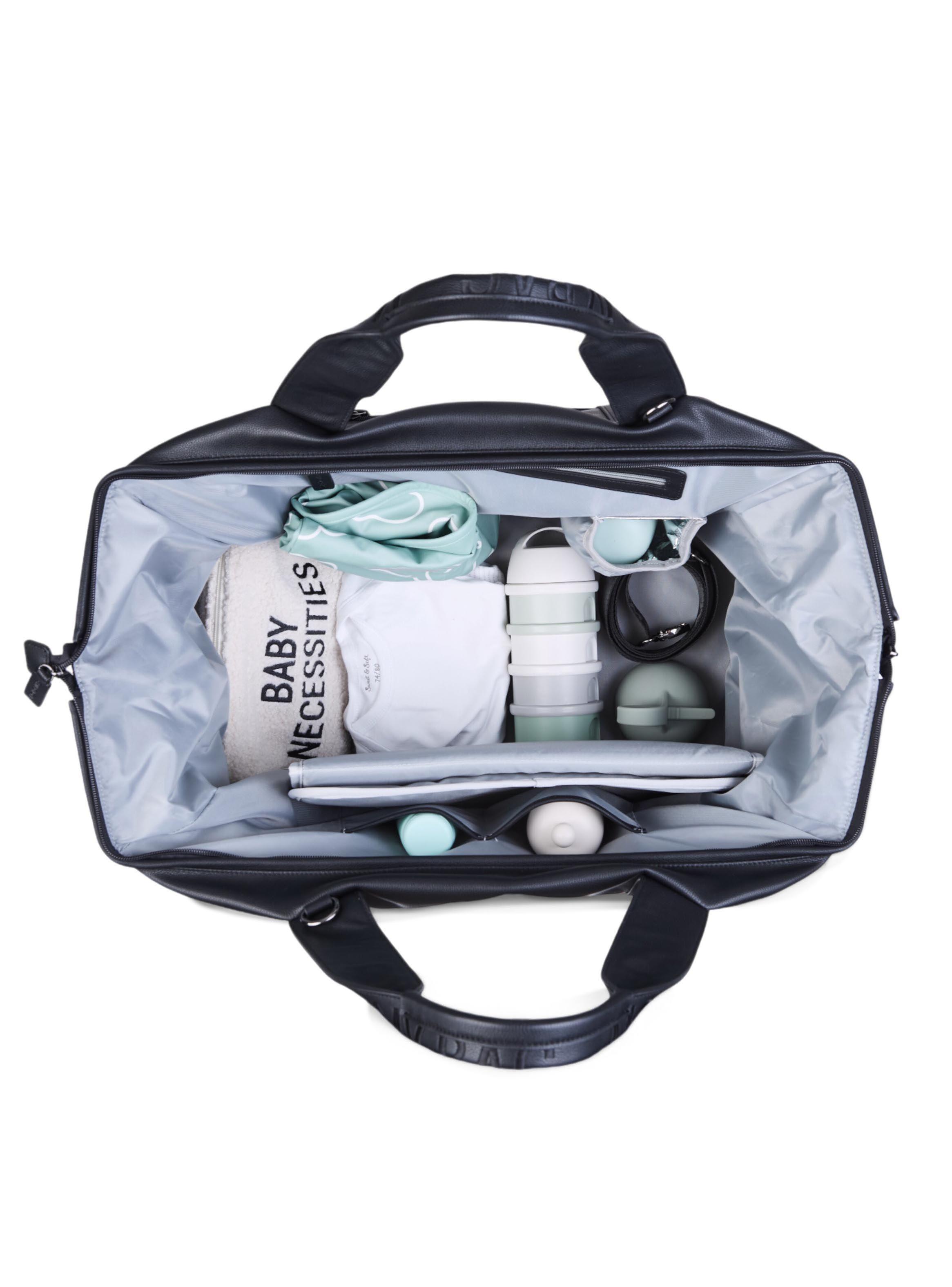 Bolso maternal, amplio y liviano, con mudador, correa para el hombro, muchos bolsillos-5