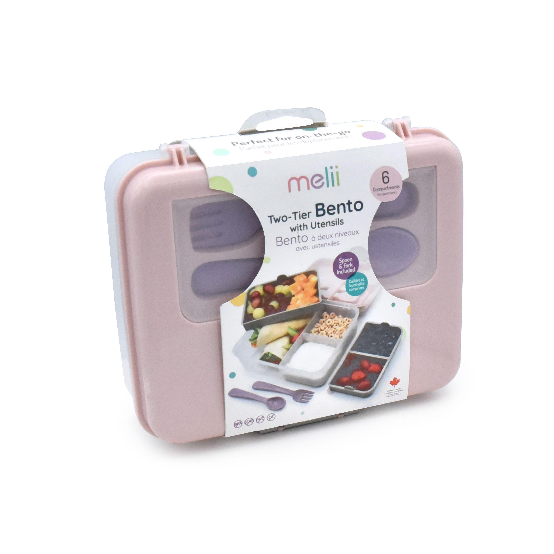Lonchera Bento Box Con Cubiertos - Rosa-7