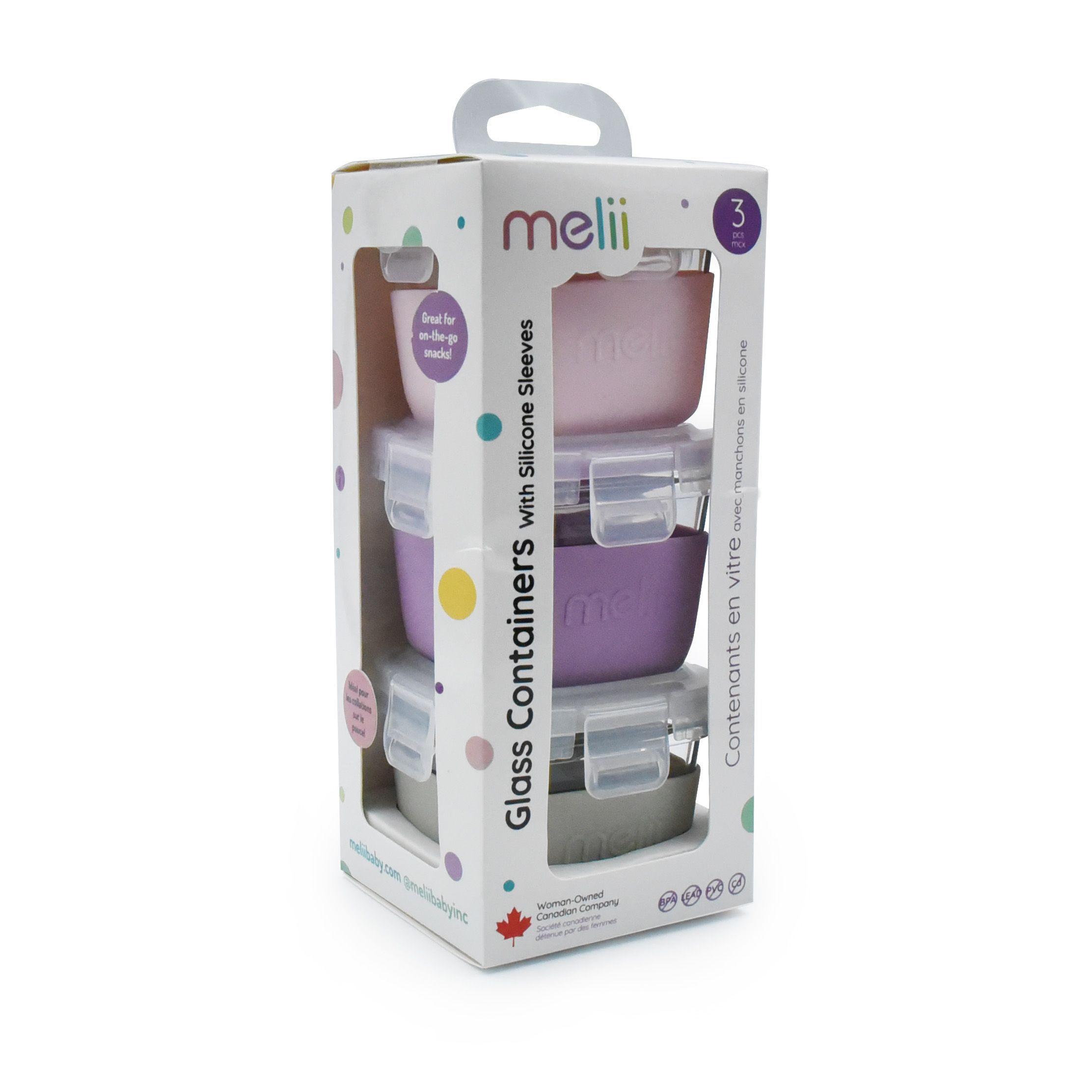 Pack De 3 Contenedores De Vidrio Con Silicona Rosa 160 ml-5