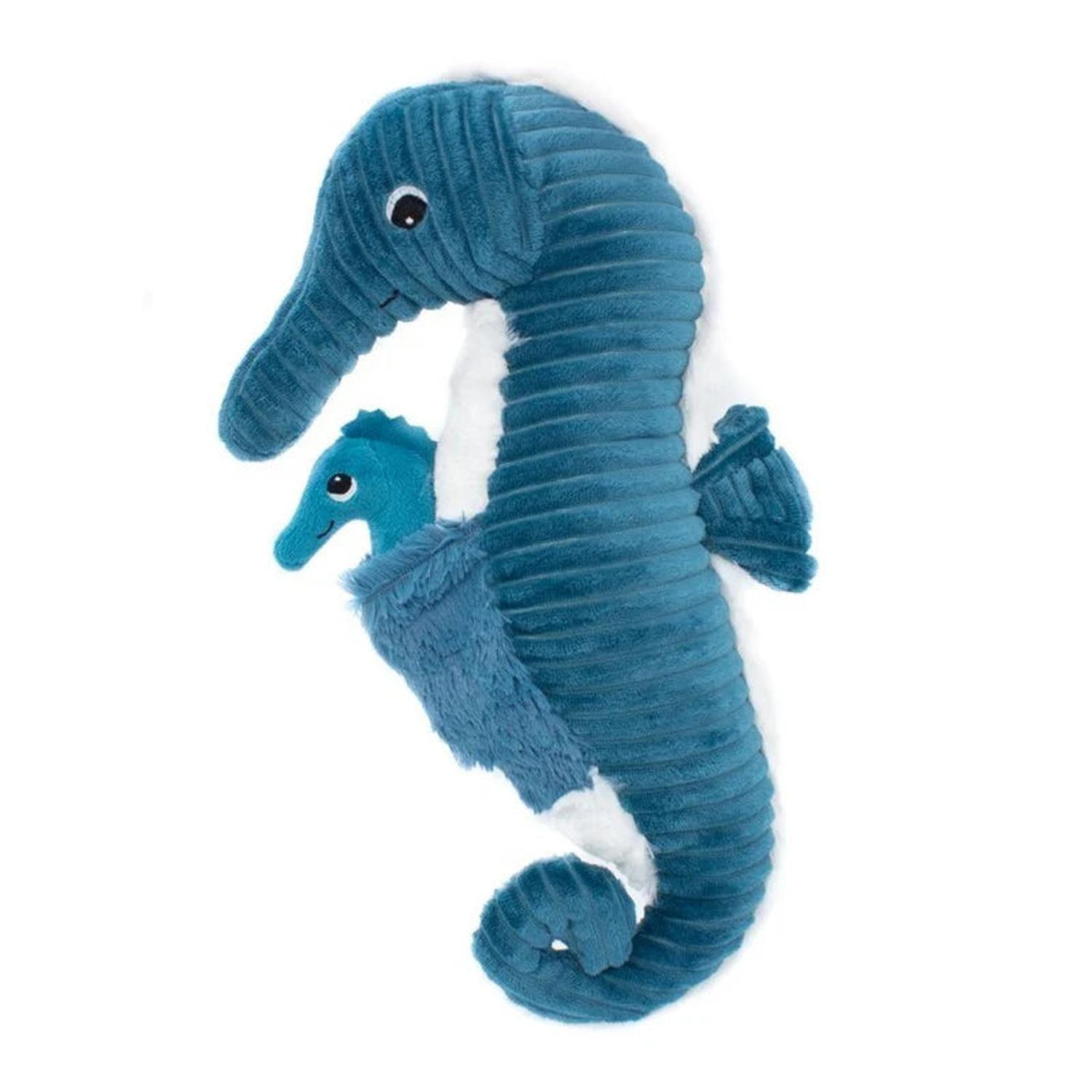 Peluche Caballito de Mar Papadou Papá y Bebé - Azul-2