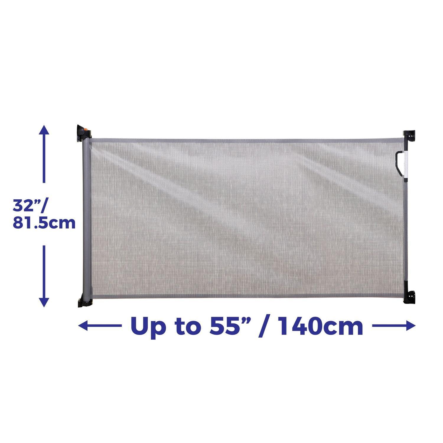 Puerta de Seguridad Retráctil Gris-2