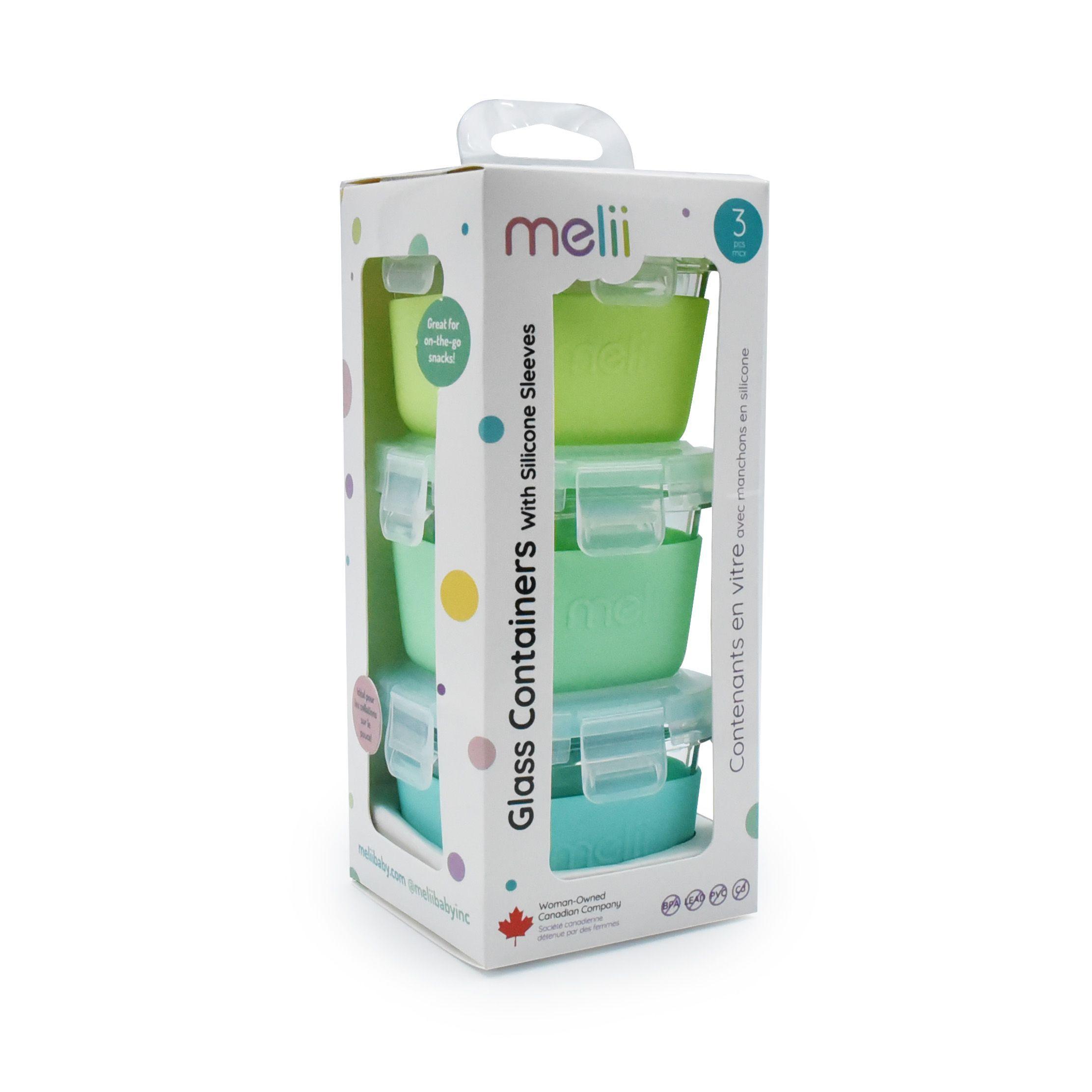 Pack De 3 Contenedores De Vidrio Con Silicona Verde 160 ml-7