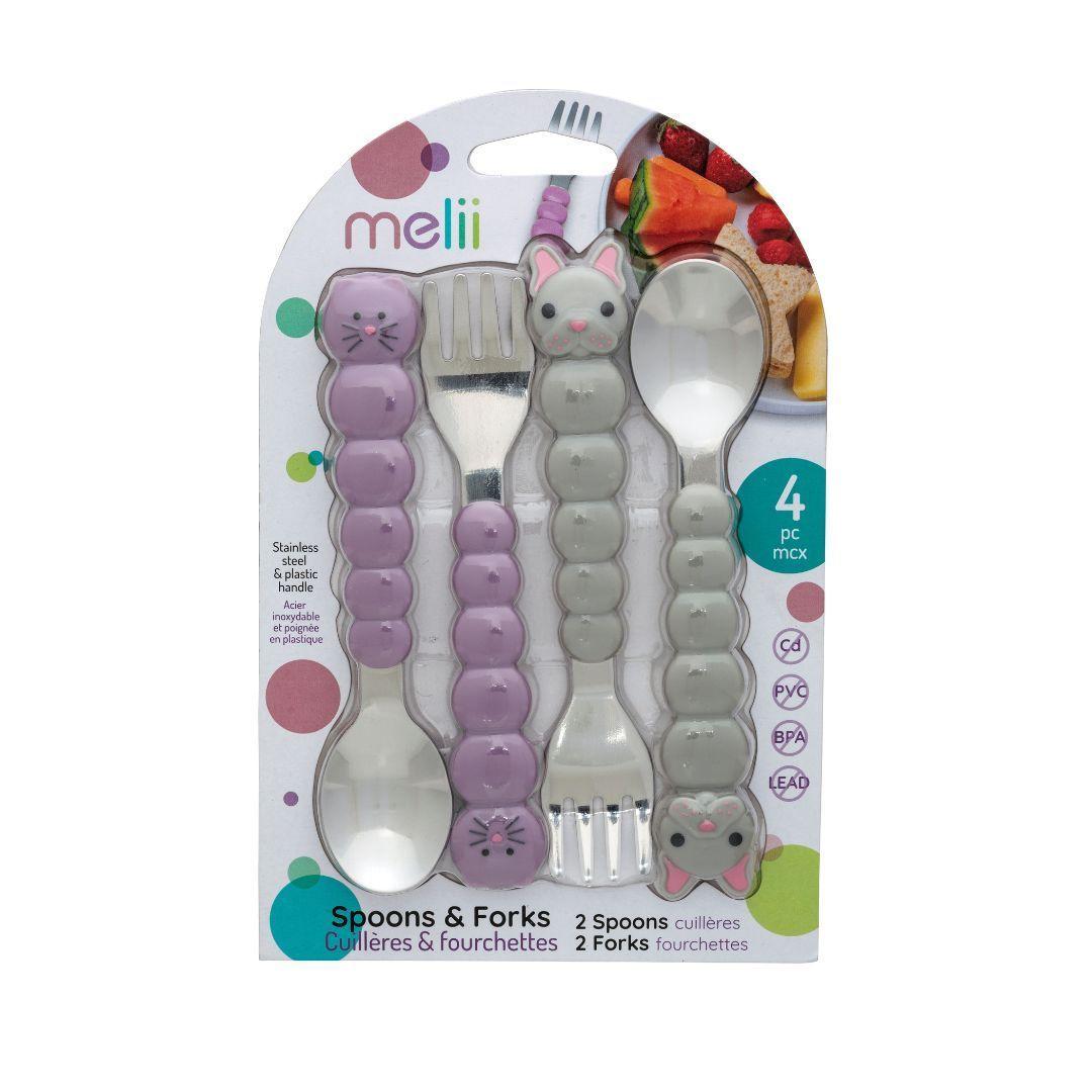 Set De 4 Cubiertos Gato Y Bulldog-3