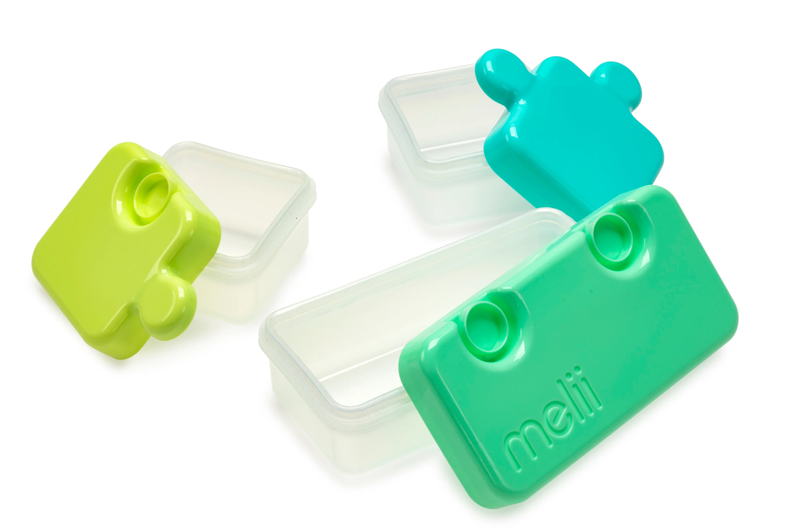 Contenedor De Alimentos Puzzle Verde-5