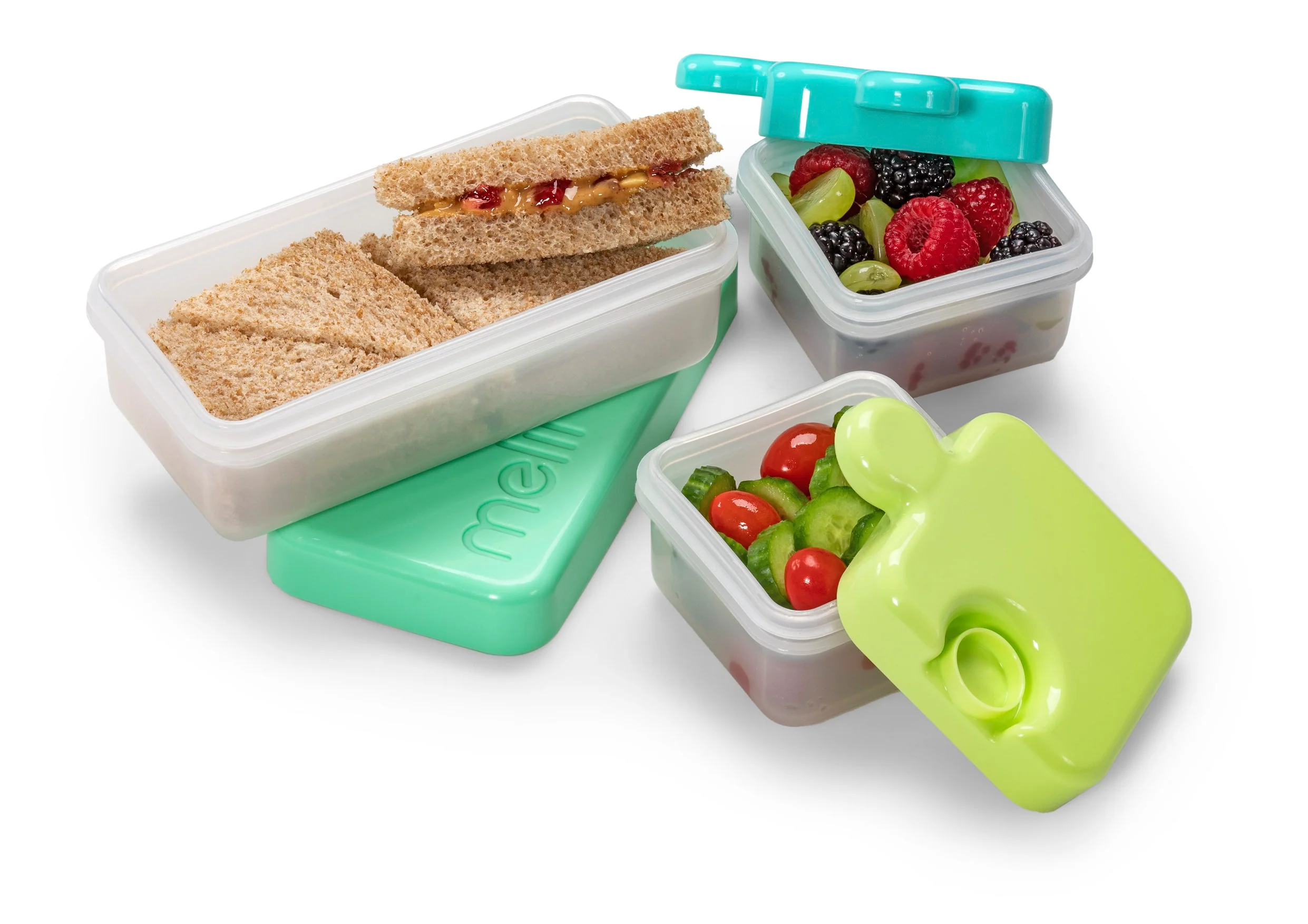 Contenedor De Alimentos Puzzle Verde-3