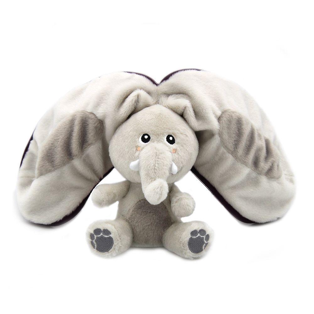 Peluche Reversible Velvet El Elefante - Berenjena-2