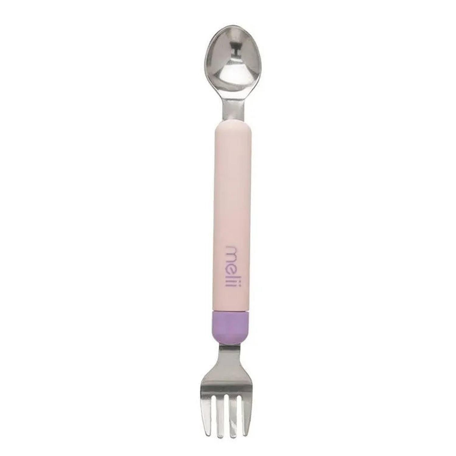 Set cuchara y tenedor desmontable - Rosado-Morado-2