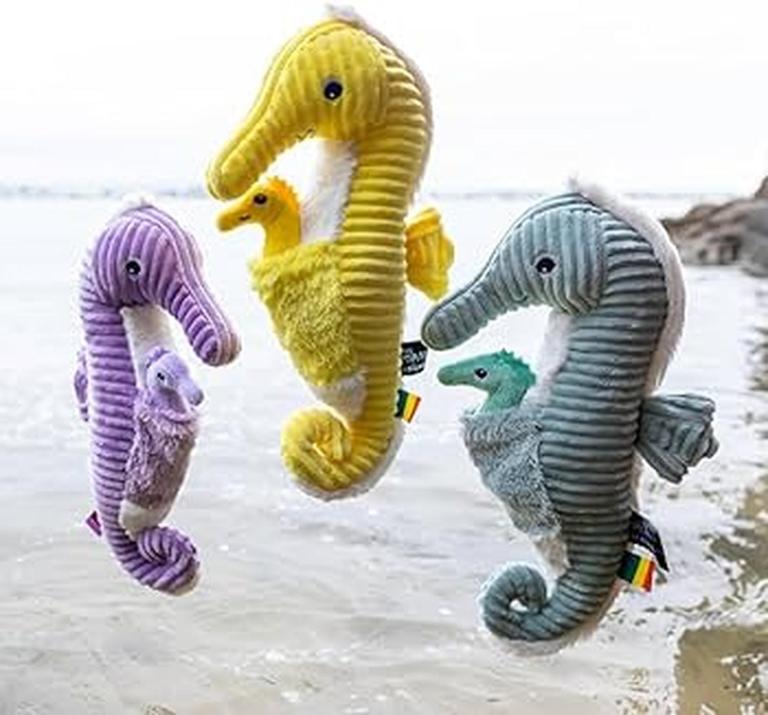 Peluche Caballito de Mar Papadou Papá y Bebé - Menta-4