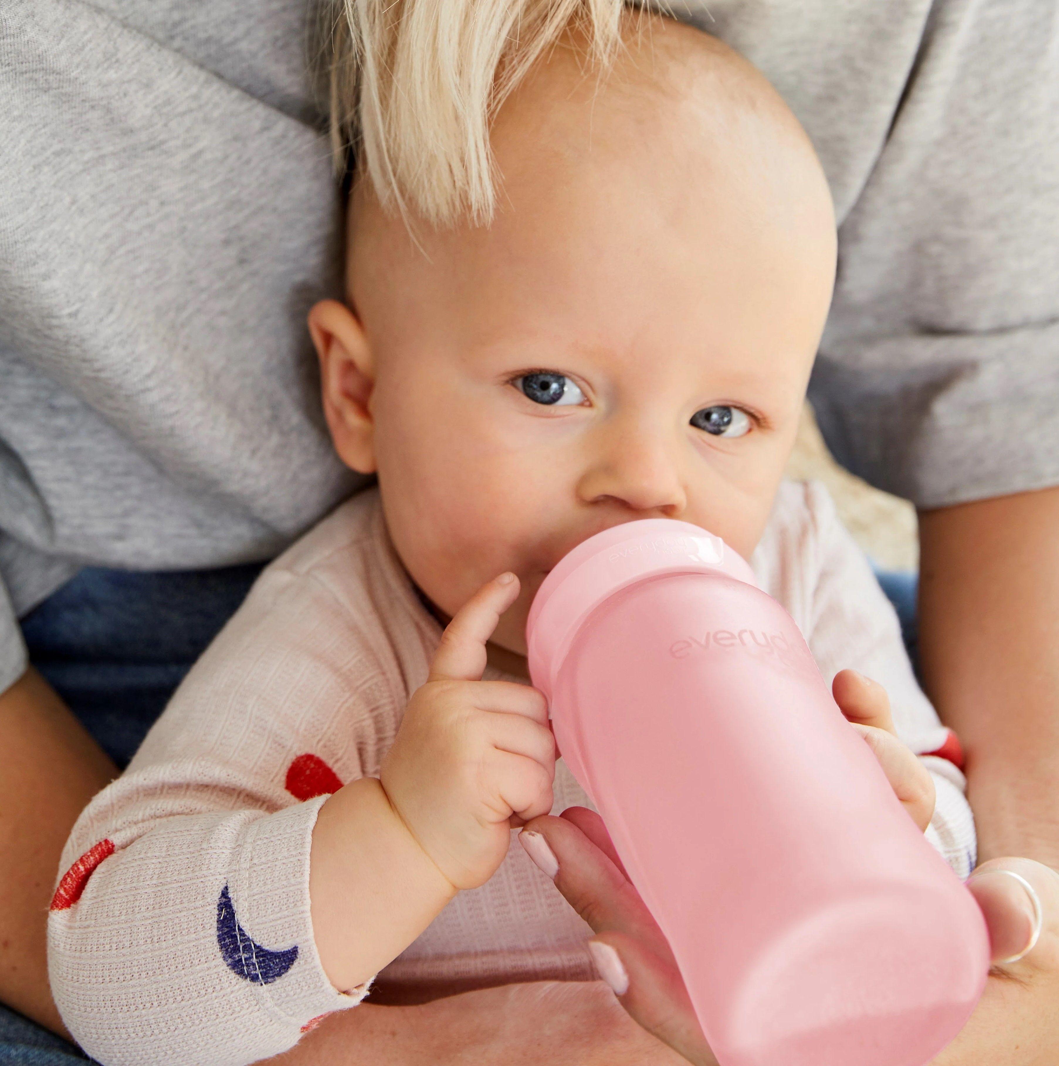 Mamadera De Vidrio Healthy 240ml Rosado-3