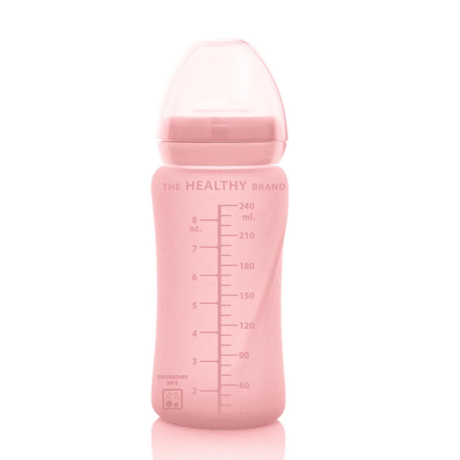 Mamadera de vidrio Healthy 240 ml - Rosado-2
