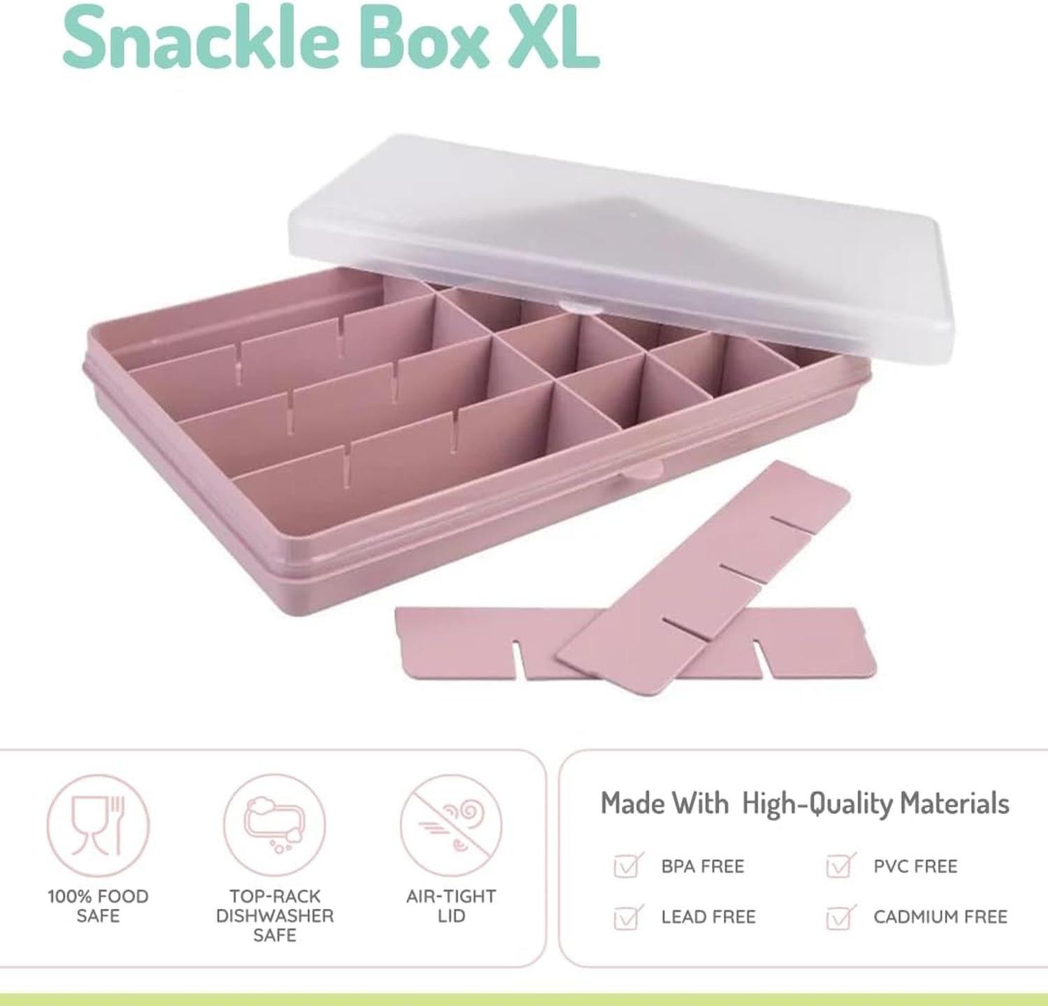 Caja contenedora XL para snacks - Rosado-2