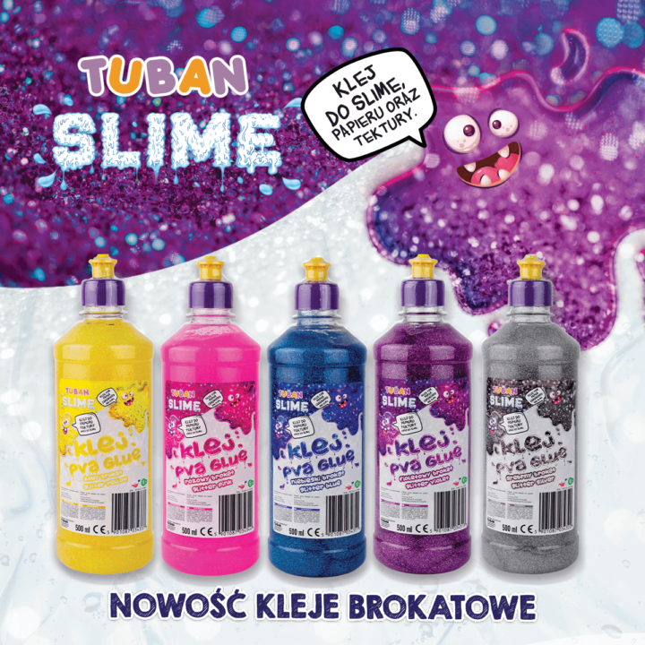 Pegamento PVA con Brillo 500 ML - Azul-2